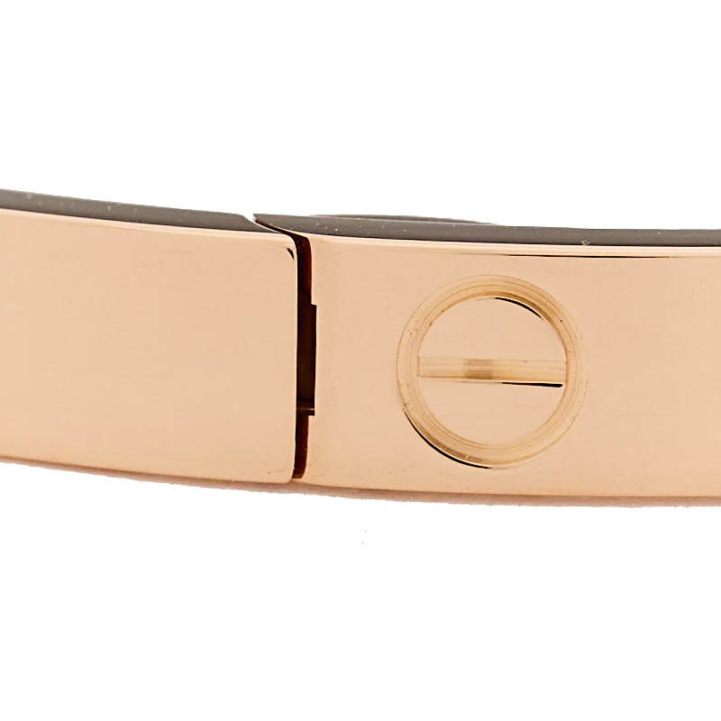 18K Pink Gold Medium LOVE Bracelet 17 - Image 6