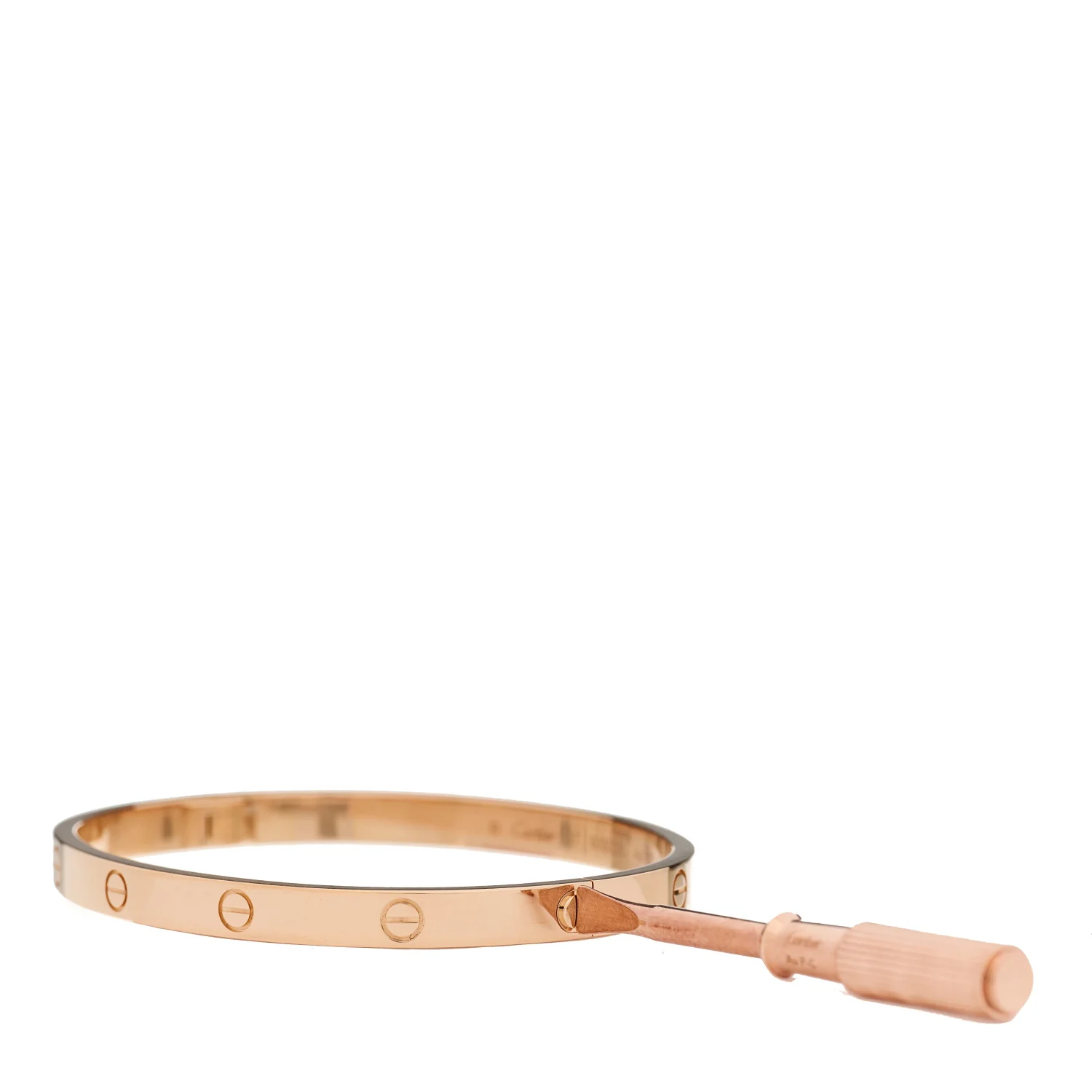18K Pink Gold Medium LOVE Bracelet 17 - Image 9