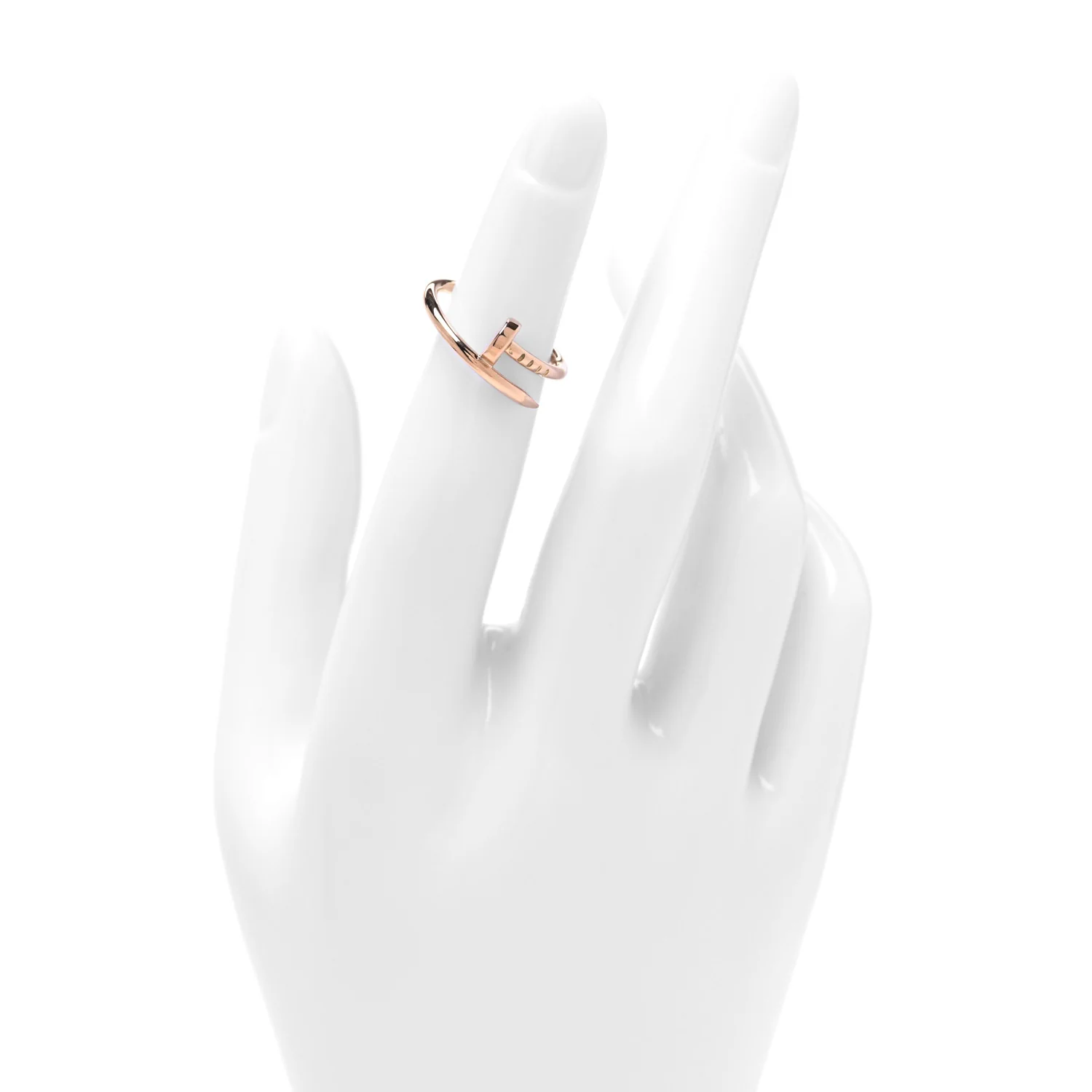 18K Pink Gold Small Juste Un Clou Ring 48 4.5 - Image 2