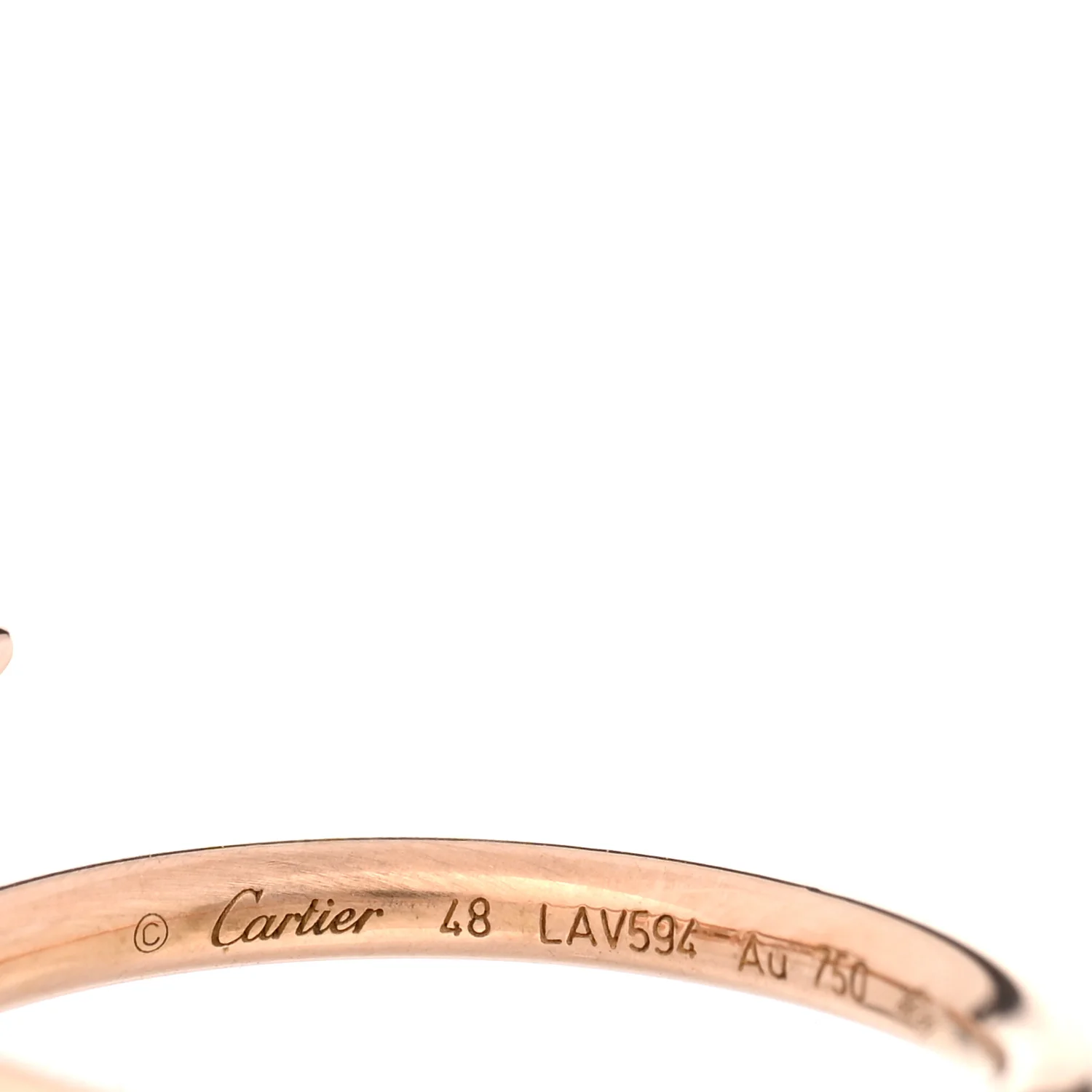 18K Pink Gold Small Juste Un Clou Ring 48 4.5 - Image 4