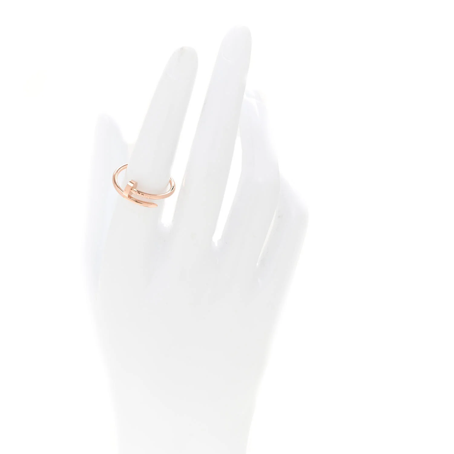 18K Pink Gold Small Juste Un Clou Ring 55 7.25 - Image 2