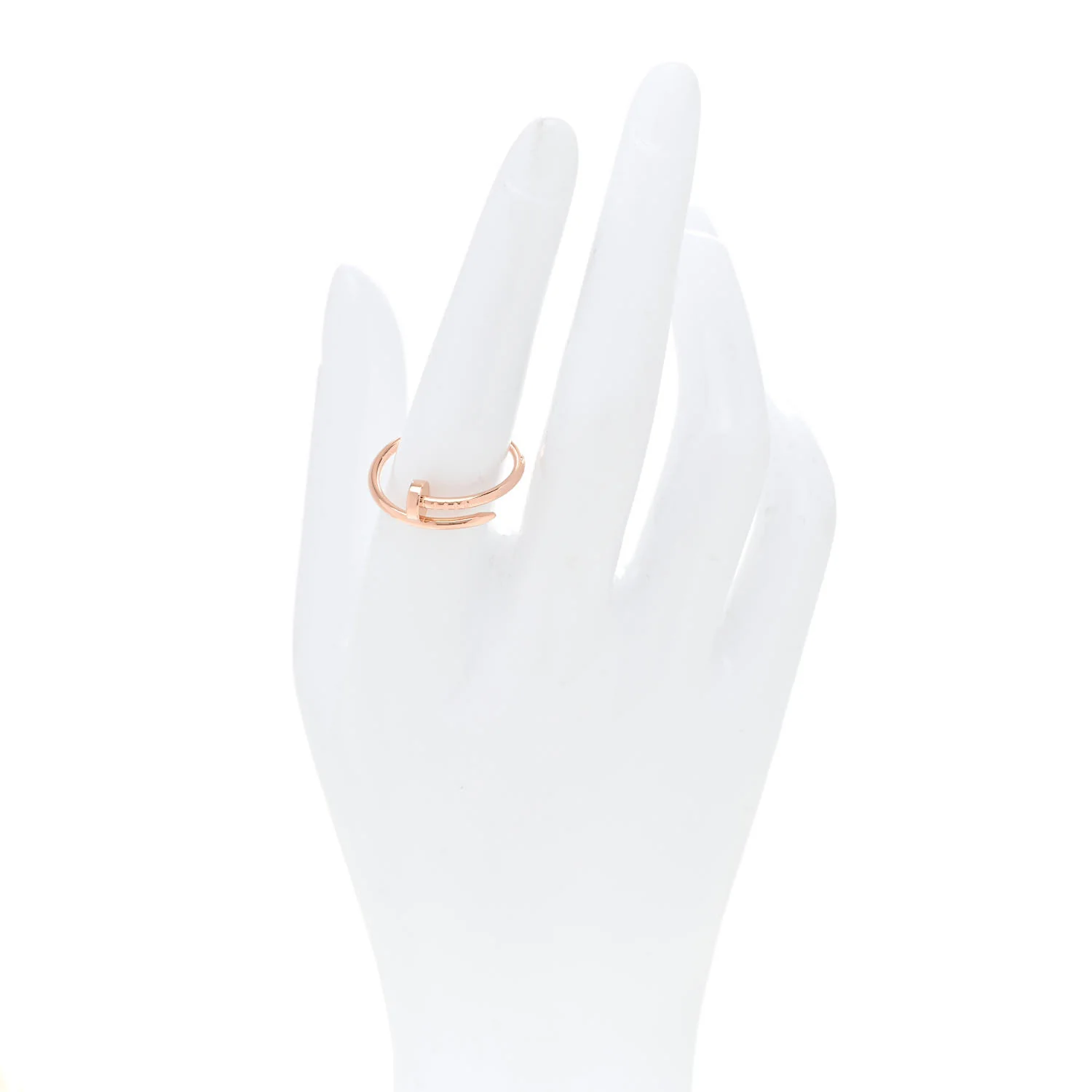 18K Pink Gold Small Juste Un Clou Ring 59 8.75 - Image 2