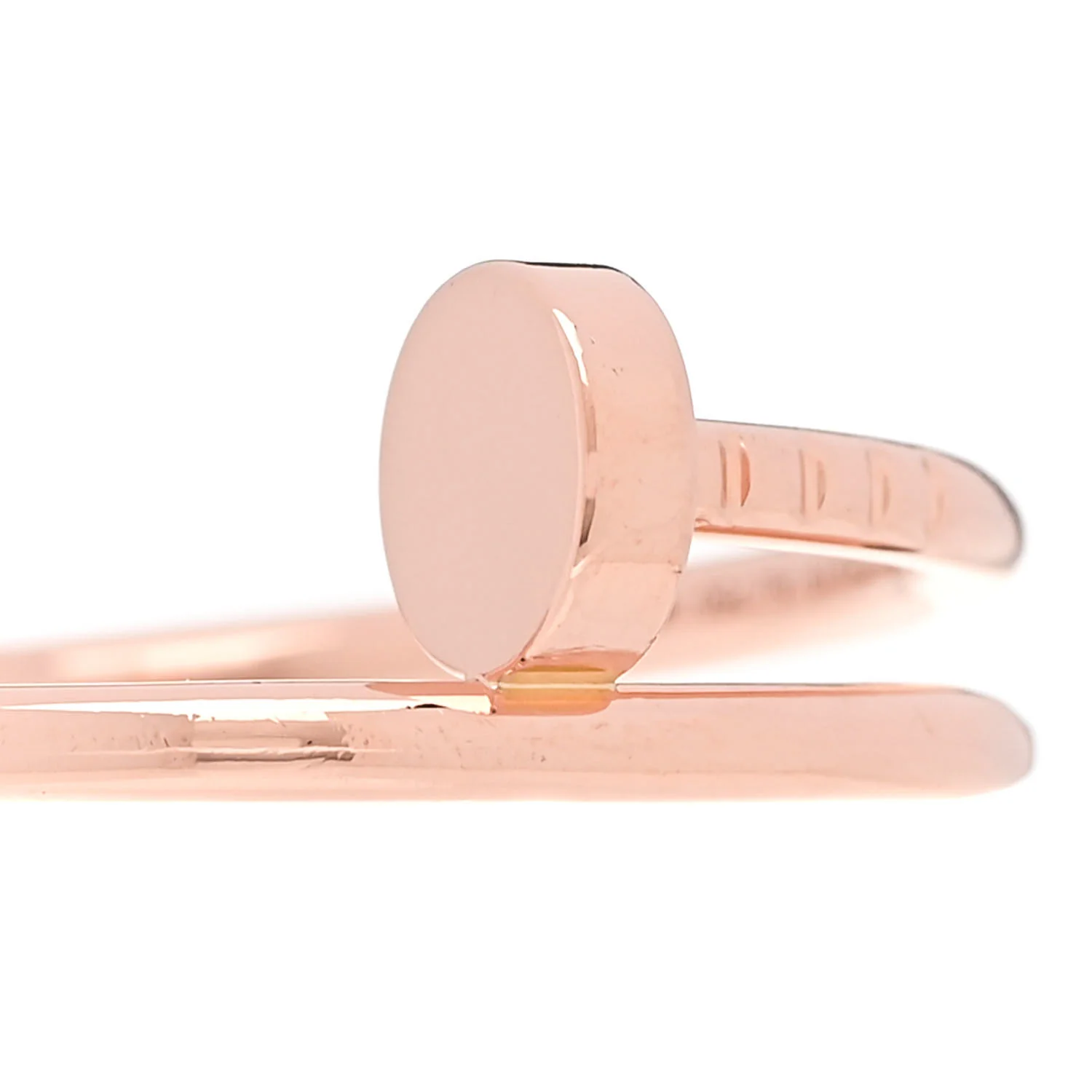 18K Pink Gold Small Juste Un Clou Ring 59 8.75 - Image 4