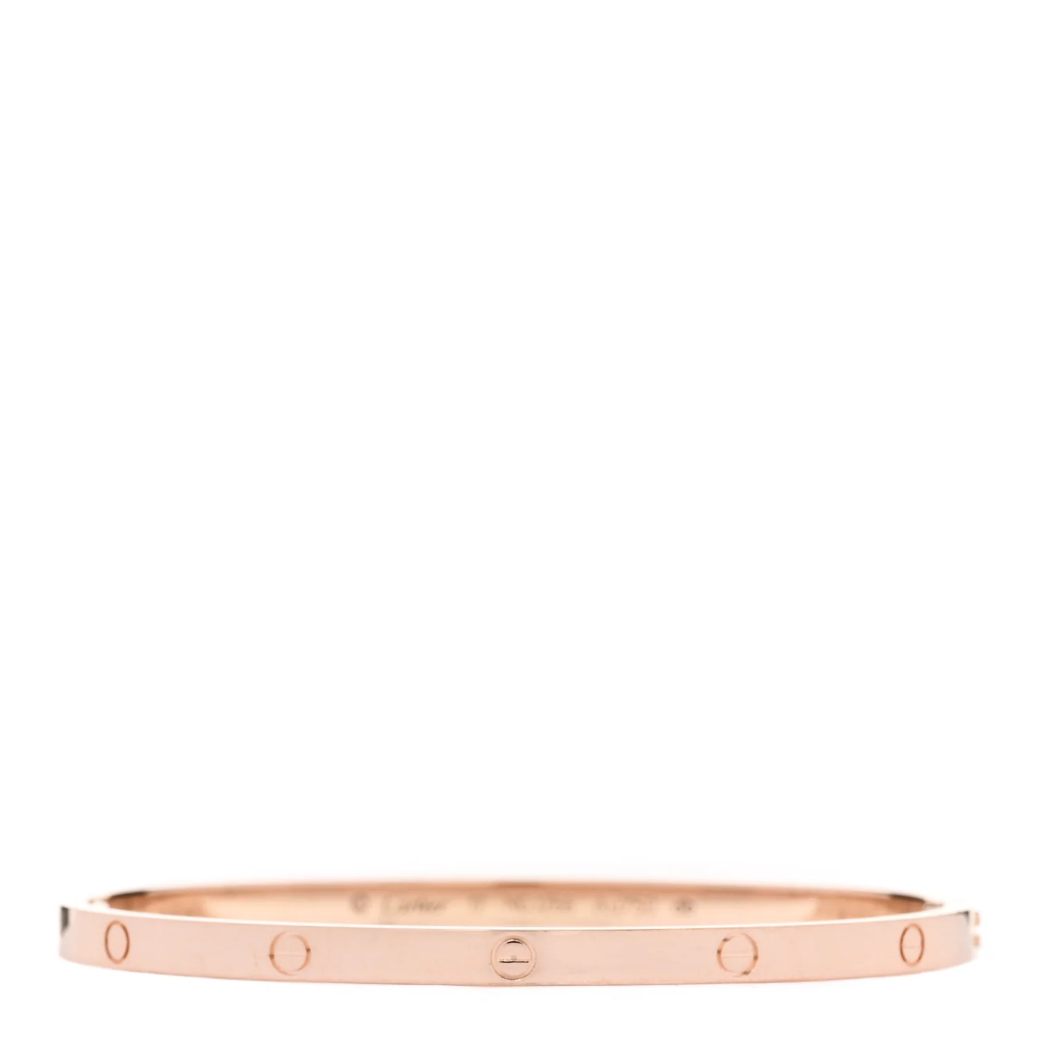18K Pink Gold Small LOVE Bracelet 17