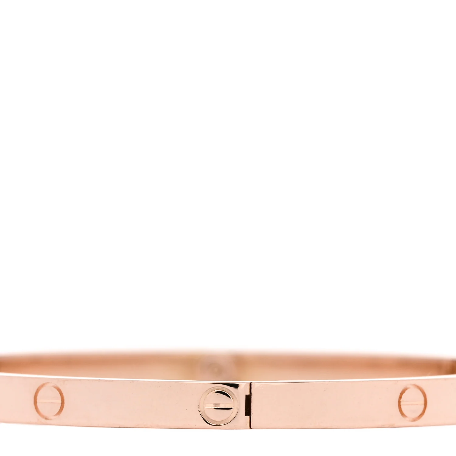 18K Pink Gold Small LOVE Bracelet 17 - Image 4