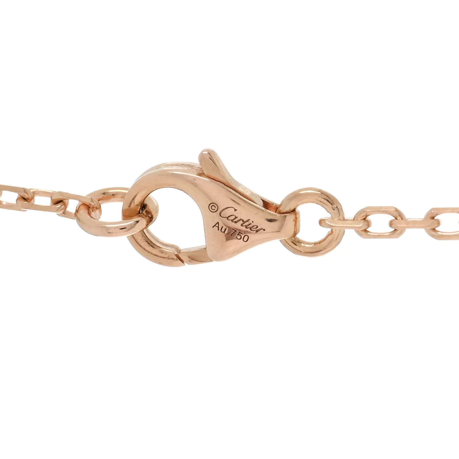 18K Pink White Yellow Gold Diamond Trinity Pendant Necklace - Image 4