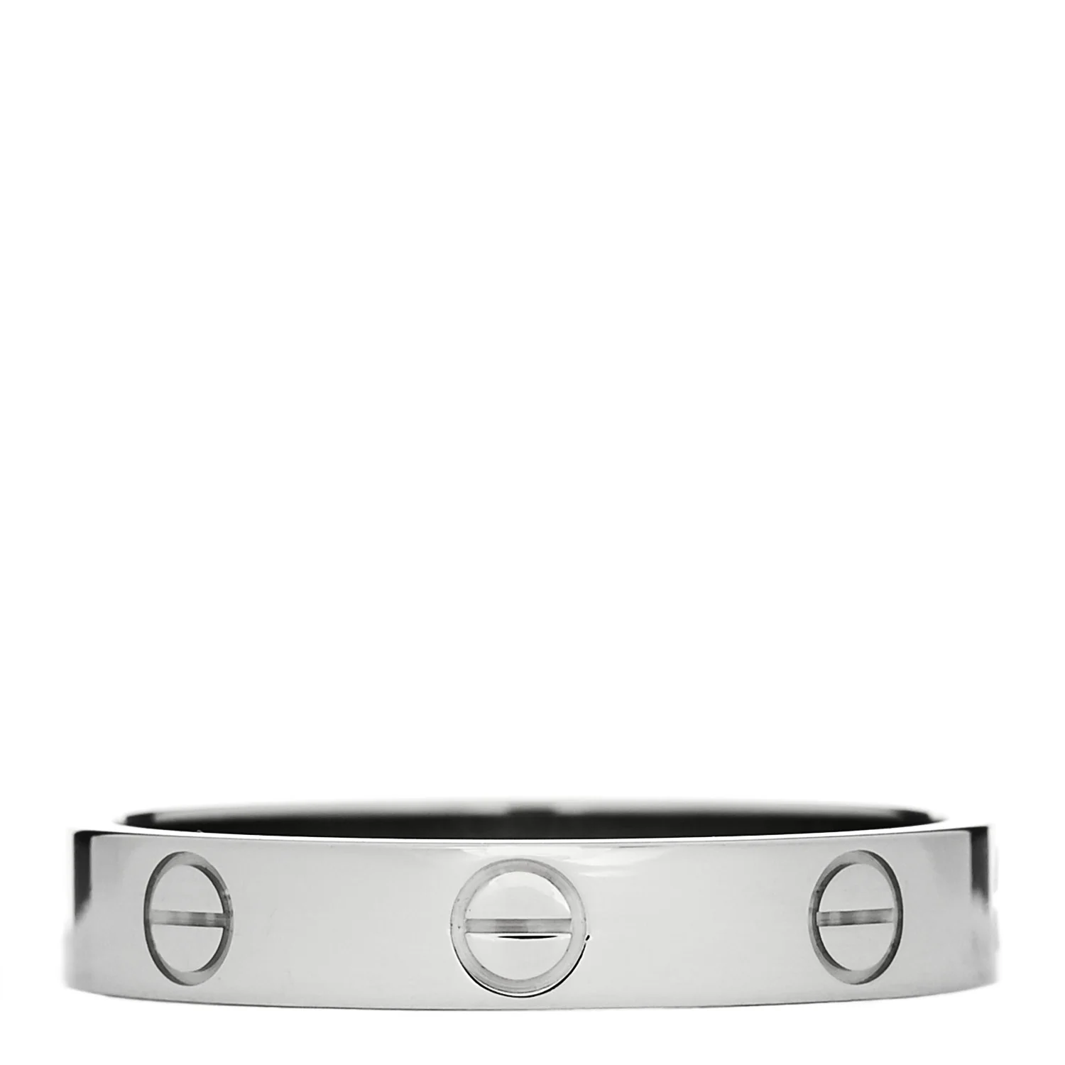 18K White Gold 3.5mm LOVE Wedding Band Ring 57 8