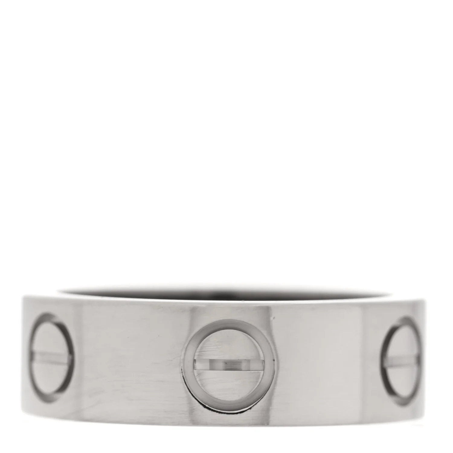 18K White Gold 5.5mm LOVE Ring 48 4.5