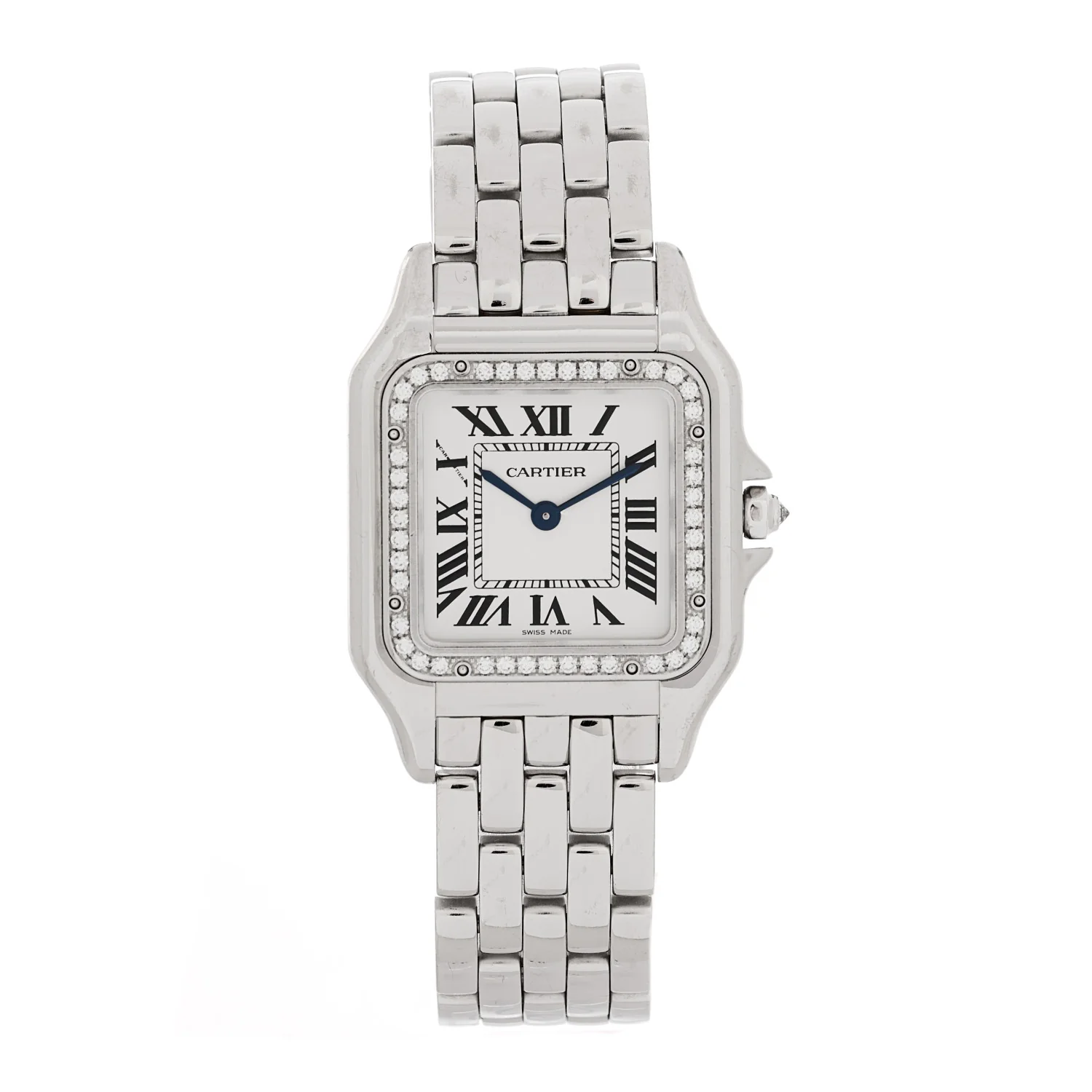 18K White Gold Diamond 27mm Panthere Quartz Watch