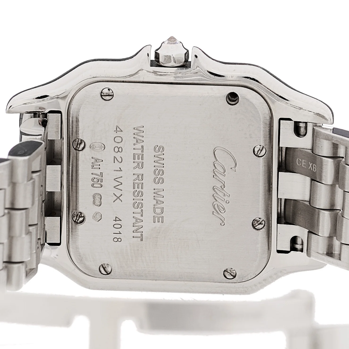 18K White Gold Diamond 27mm Panthere Quartz Watch - Image 4