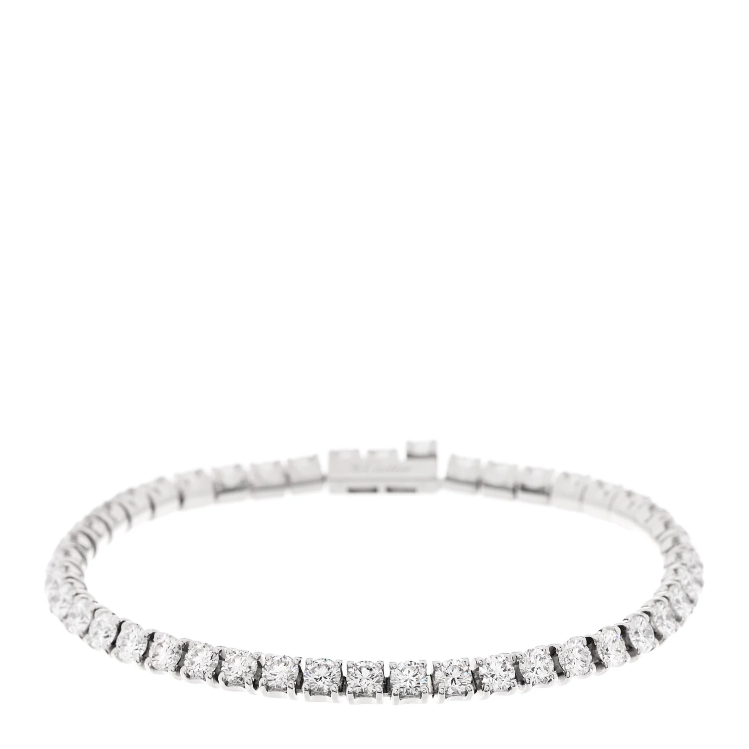 18K White Gold Diamond 6.60ctw Lignes Essentielles Bracelet