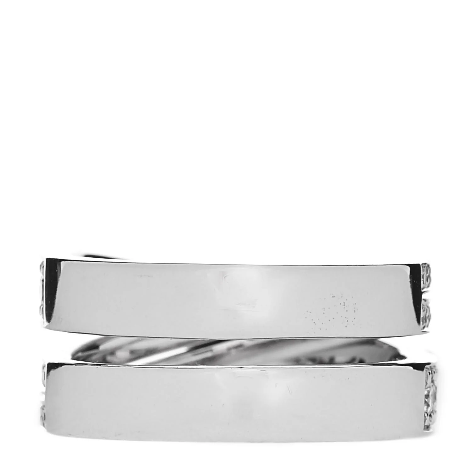18K White Gold Diamond Etincelle de Cartier Ring 52 6 - Image 3
