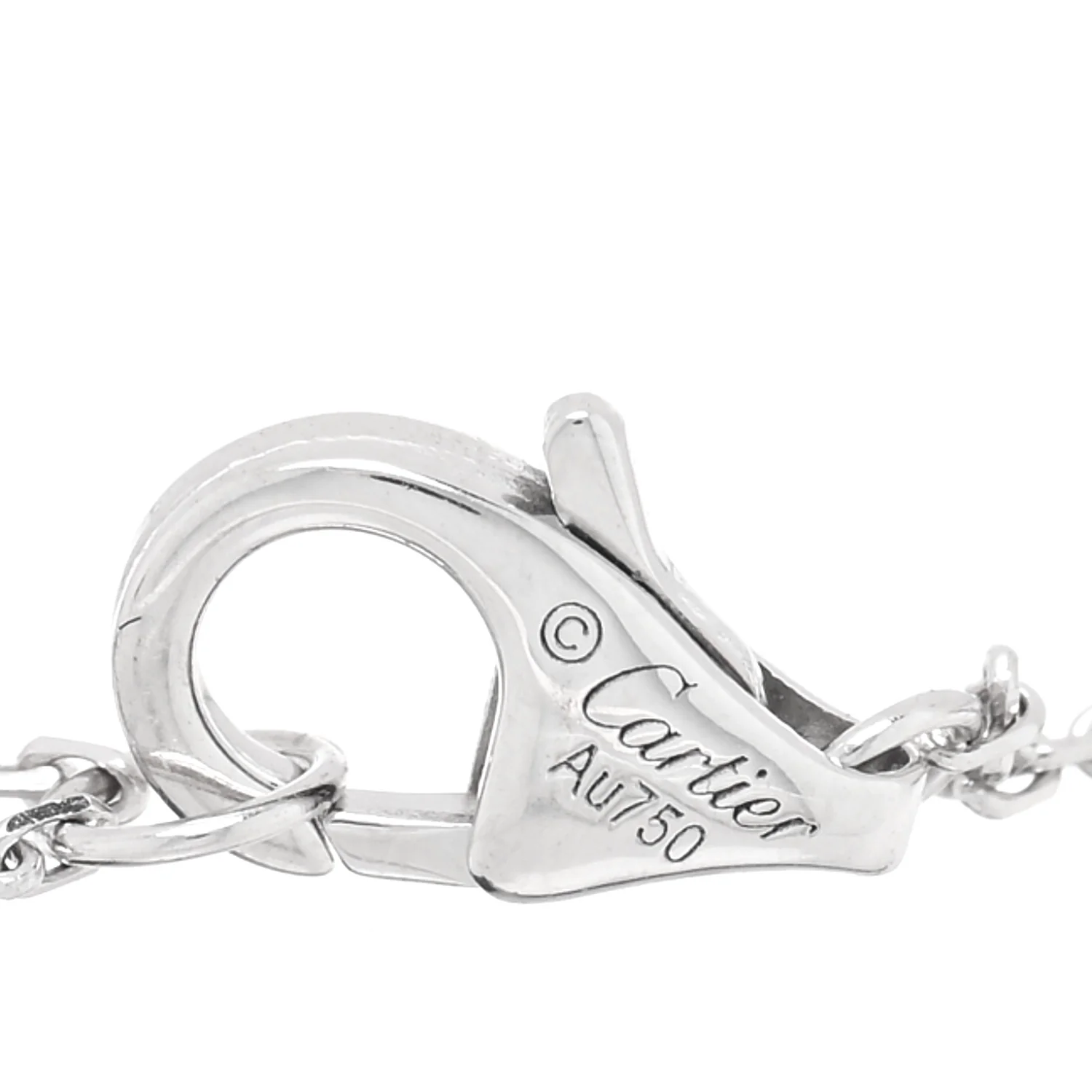18K White Gold Diamond XS Amulette de Cartier Bracelet - Image 3