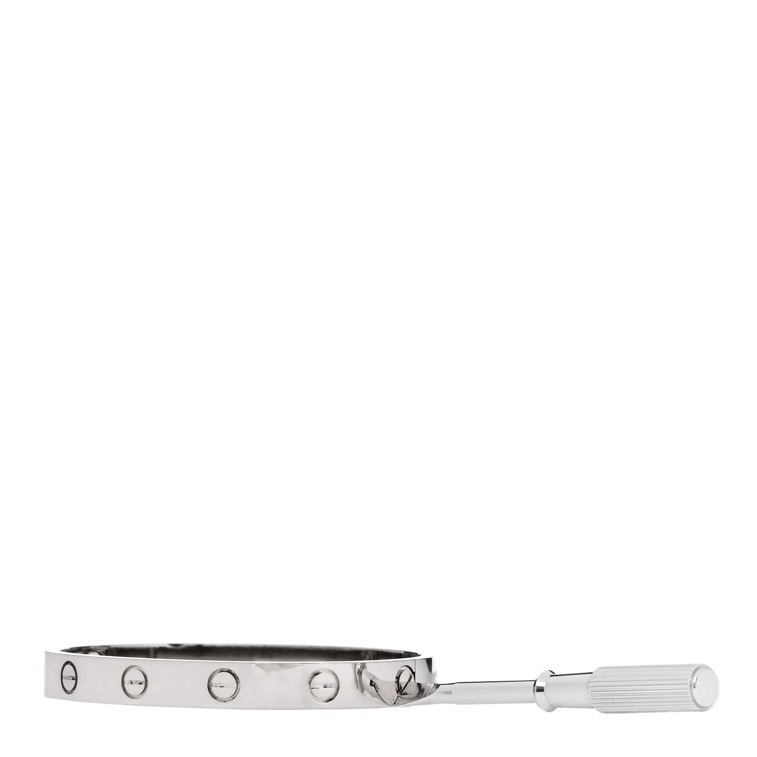 18K White Gold LOVE Bracelet 15 - Image 3