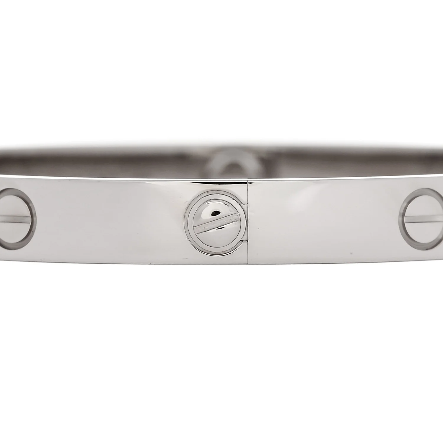 18K White Gold LOVE Bracelet 18 - Image 4