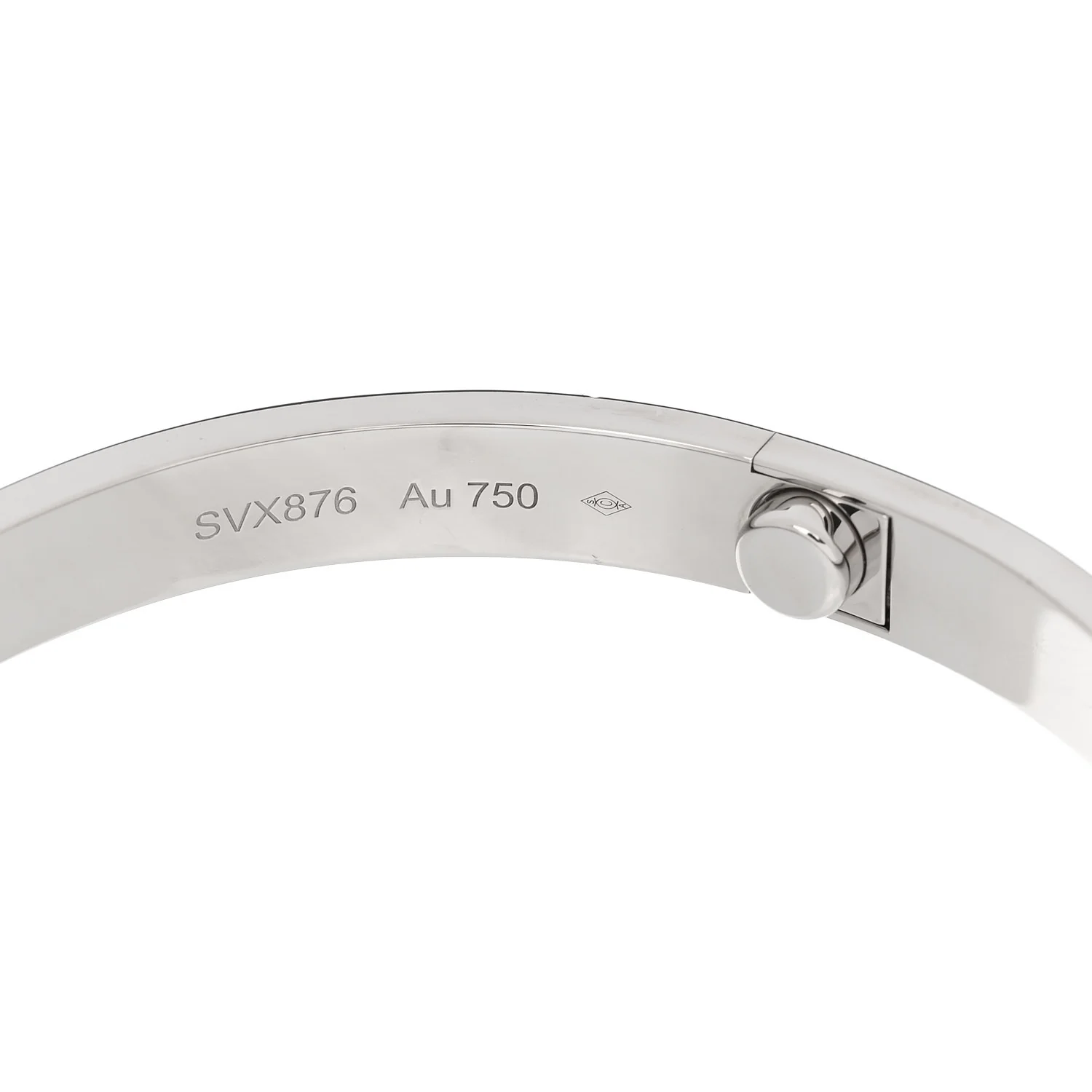 18K White Gold LOVE Bracelet 18 - Image 7