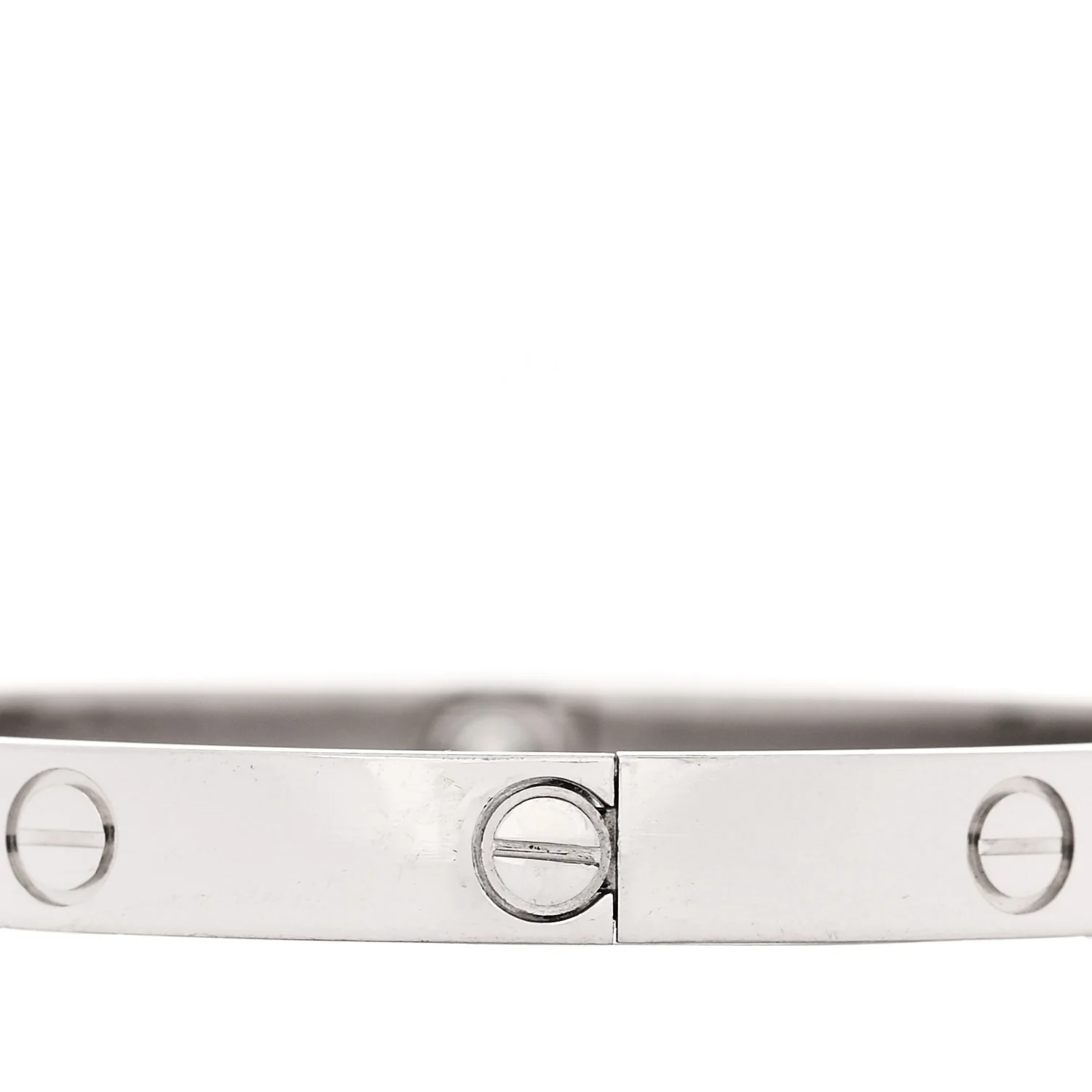 18K White Gold LOVE Bracelet 19 - Image 5