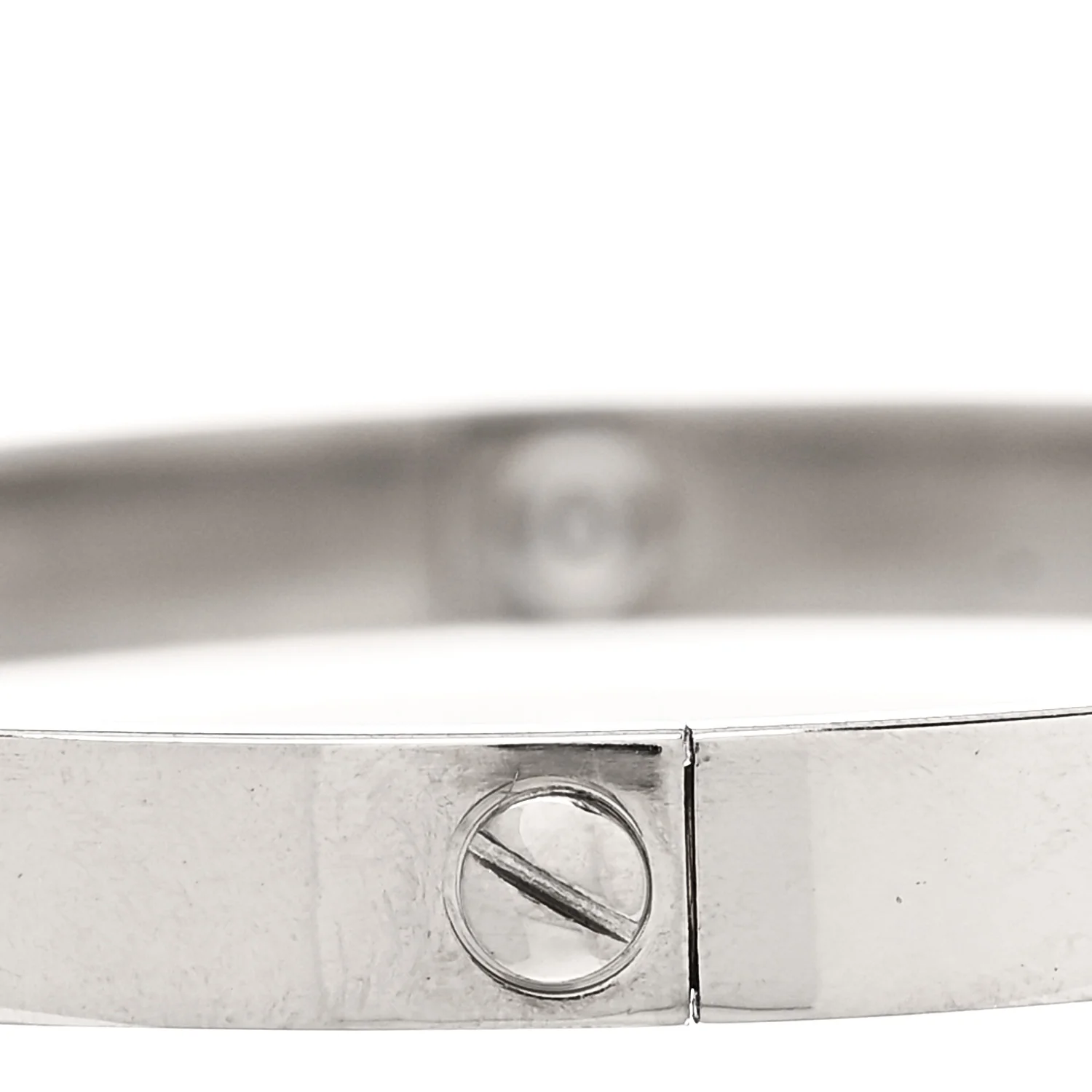 18K White Gold LOVE Bracelet 21 - Image 5