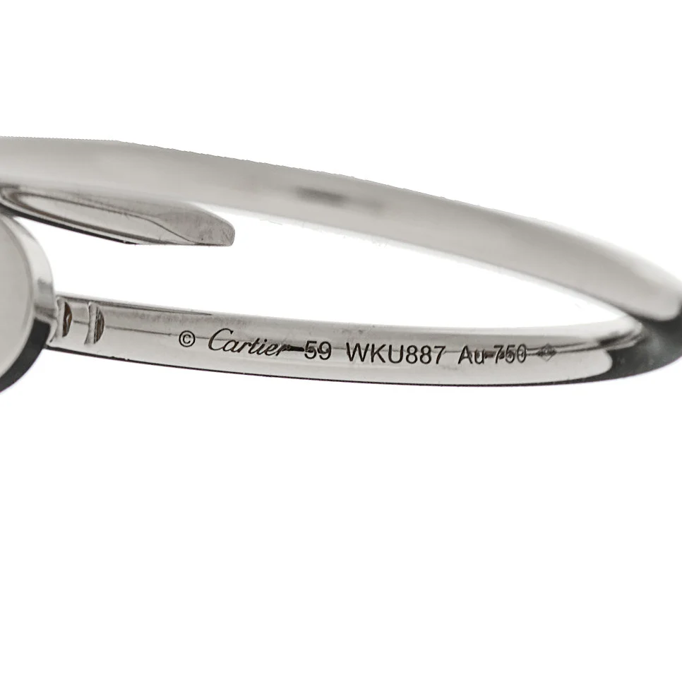 18K White Gold Small Juste Un Clou Ring 59 8.75 - Image 5