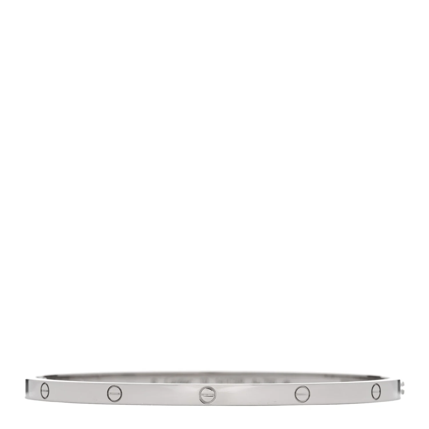 18K White Gold Small LOVE Bracelet 19