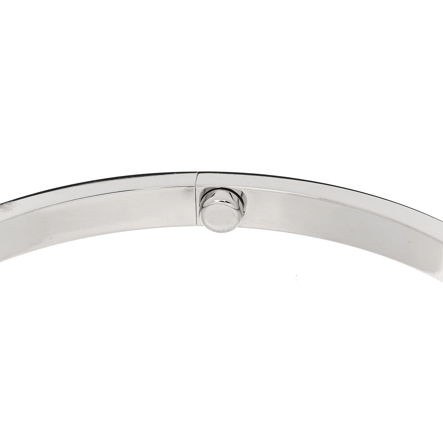 18K White Gold Small LOVE Bracelet 19 - Image 7