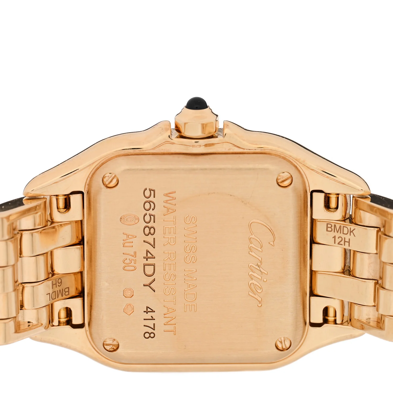 18K Yellow Gold 22mm Panthere Quartz Watch - Image 4