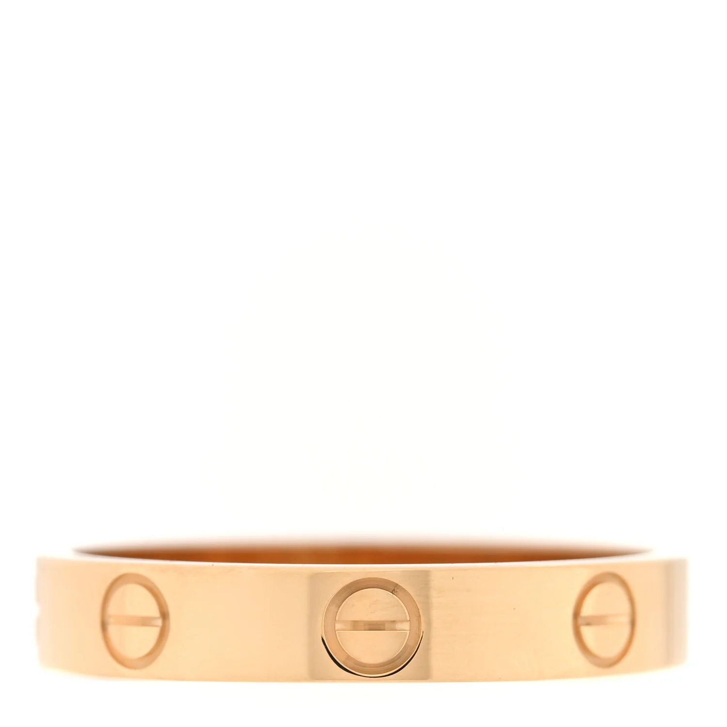 18K Yellow Gold 3.5mm LOVE Wedding Band Ring 57 8 - Image 3