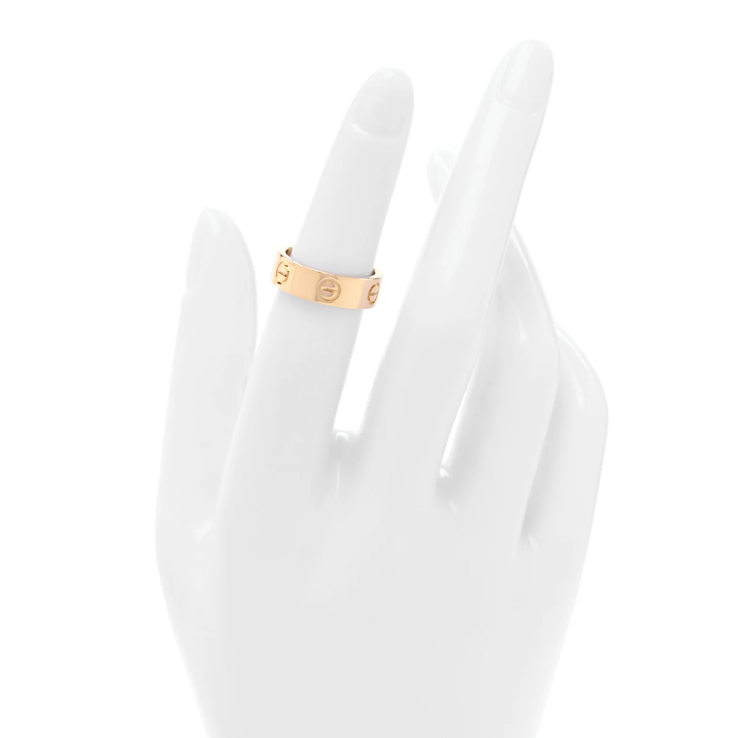 18K Yellow Gold 5.5mm LOVE Ring 49 4.75 - Image 2