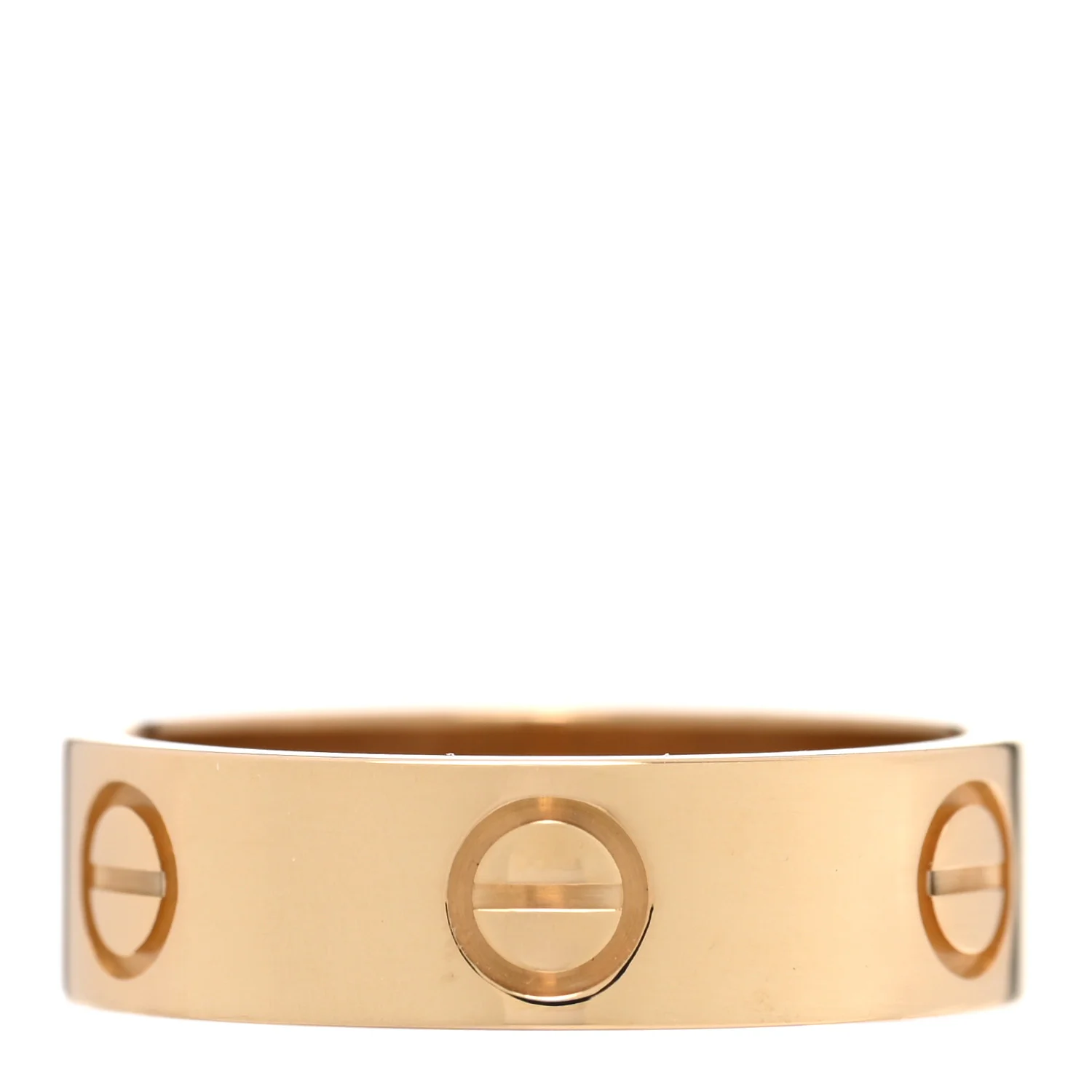 18K Yellow Gold 5.5mm LOVE Ring 54 7 - Image 3
