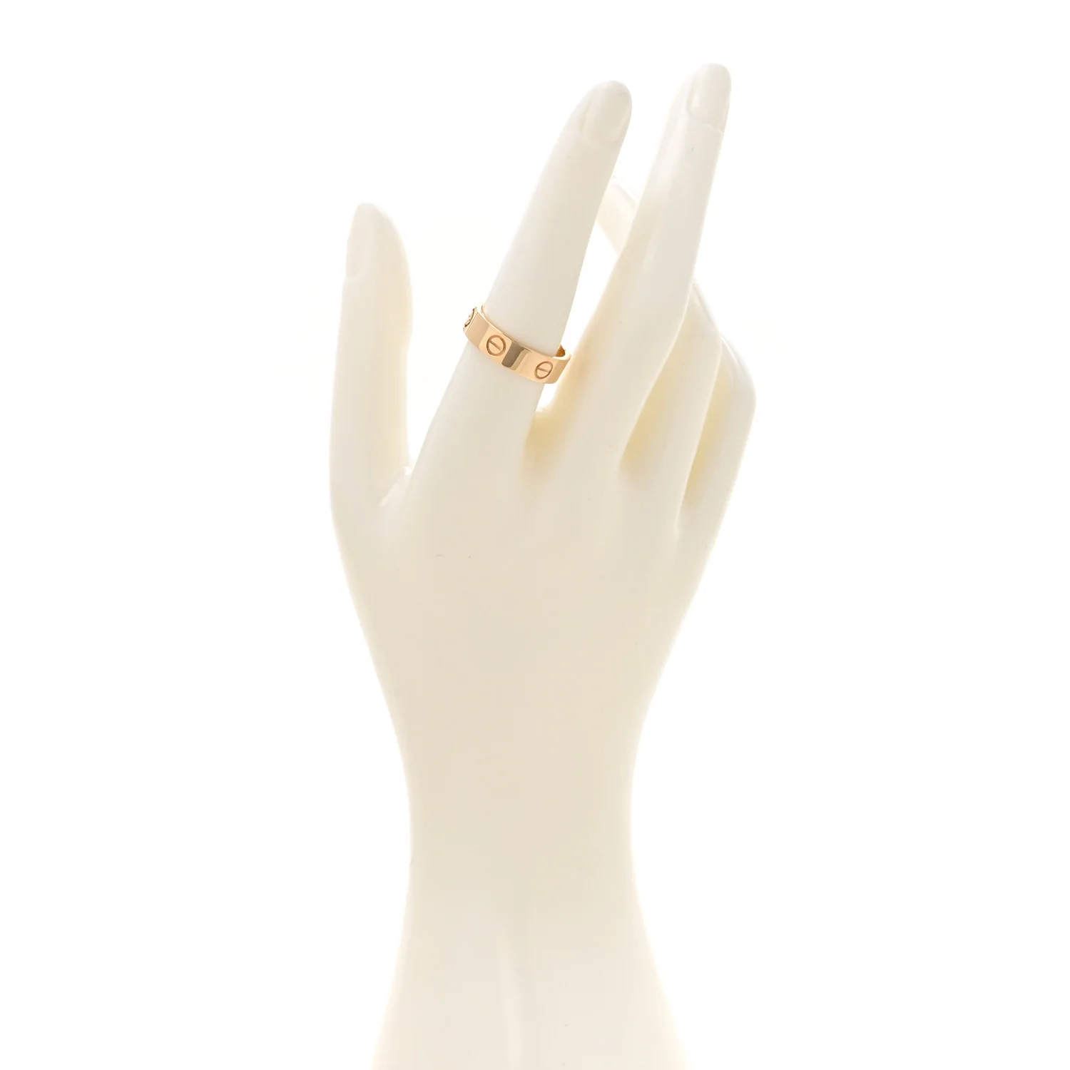 18K Yellow Gold 5.5mm LOVE Ring 57 8 - Image 2