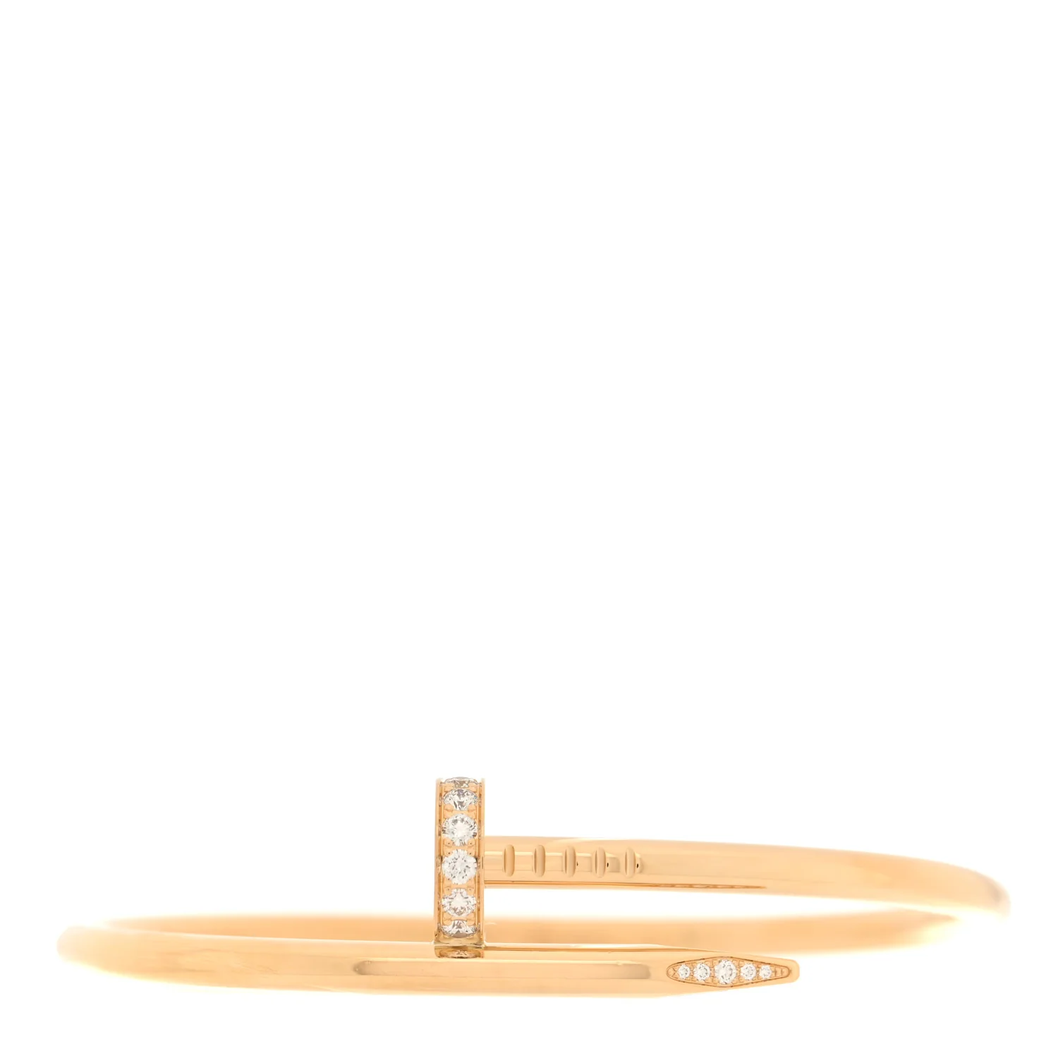 18K Yellow Gold Diamond Juste Un Clou Bracelet 17