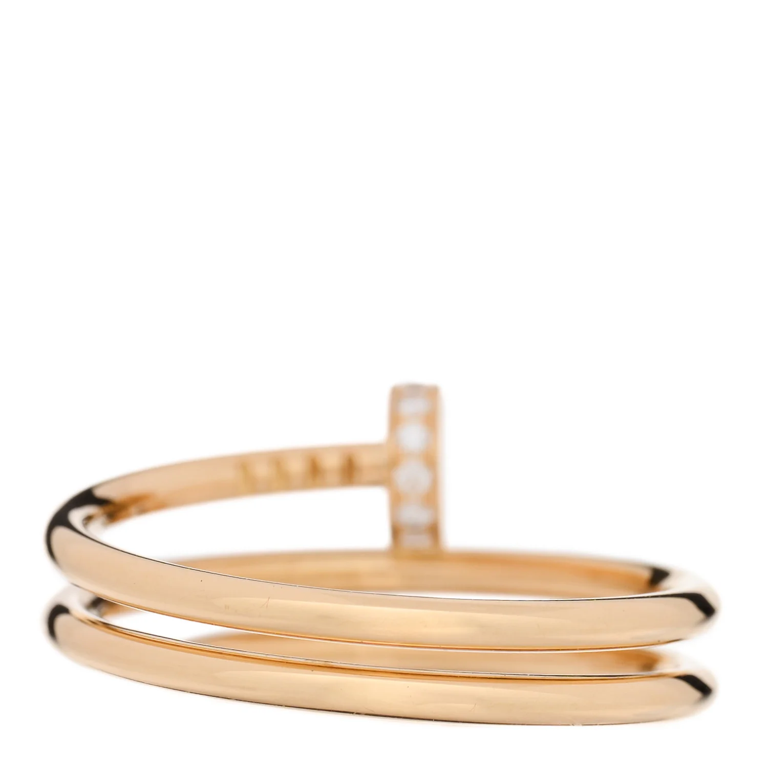 18K Yellow Gold Diamond Juste Un Clou Wrap Ring 60 9 - Image 3
