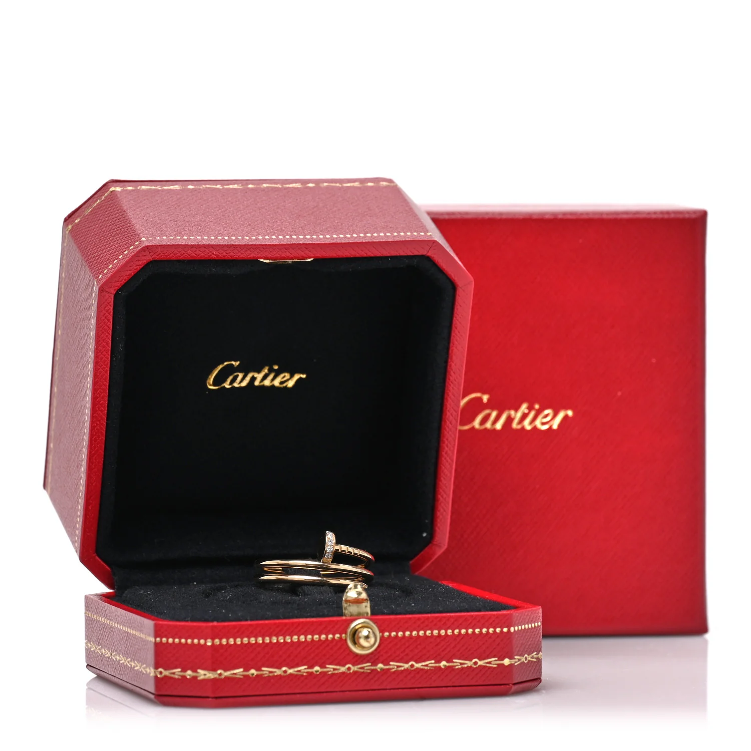 18K Yellow Gold Diamond Juste Un Clou Wrap Ring 60 9 - Image 6