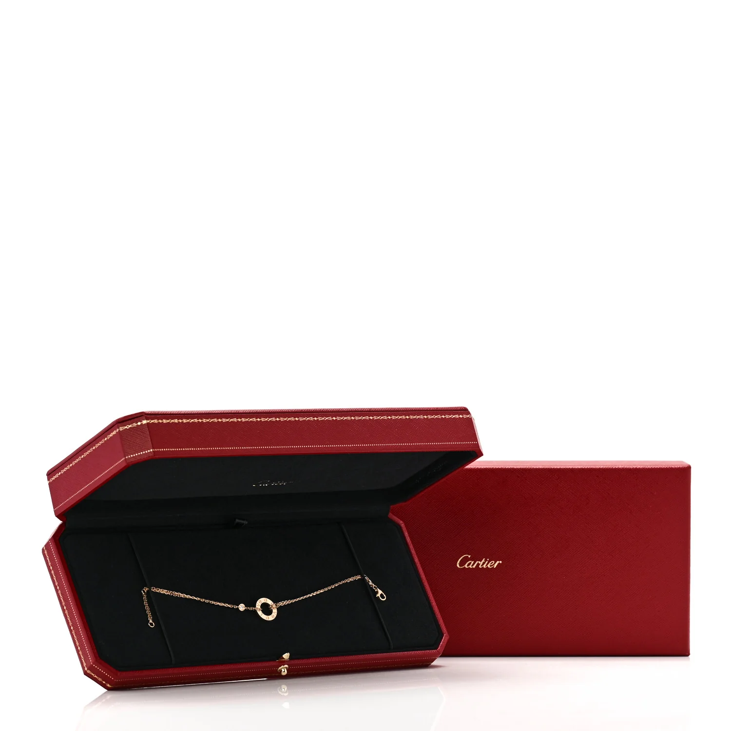 18K Yellow Gold Diamond Love Bracelet - Image 5