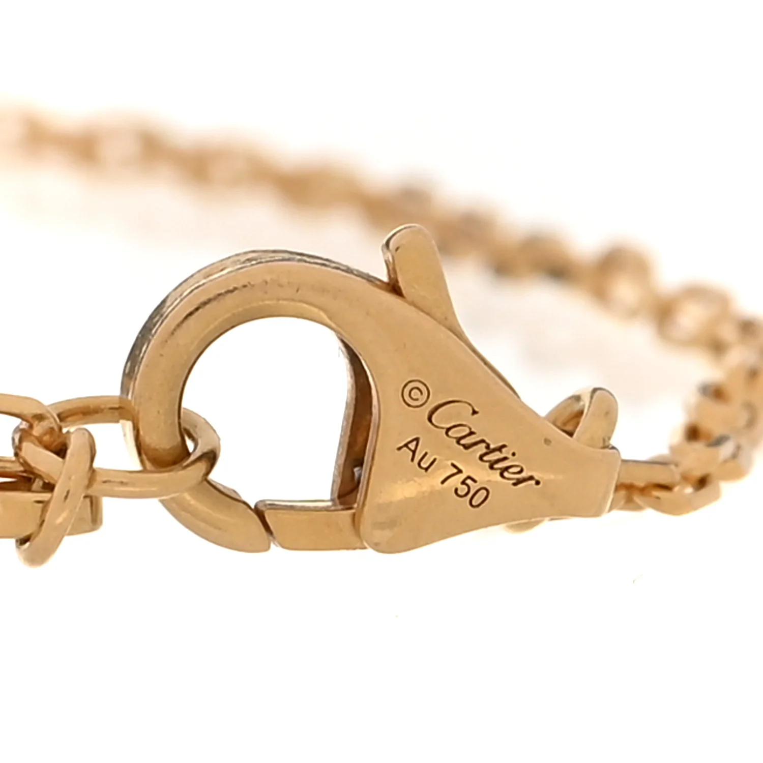 18K Yellow Gold Diamond SM D'Amour Bracelet - Image 3