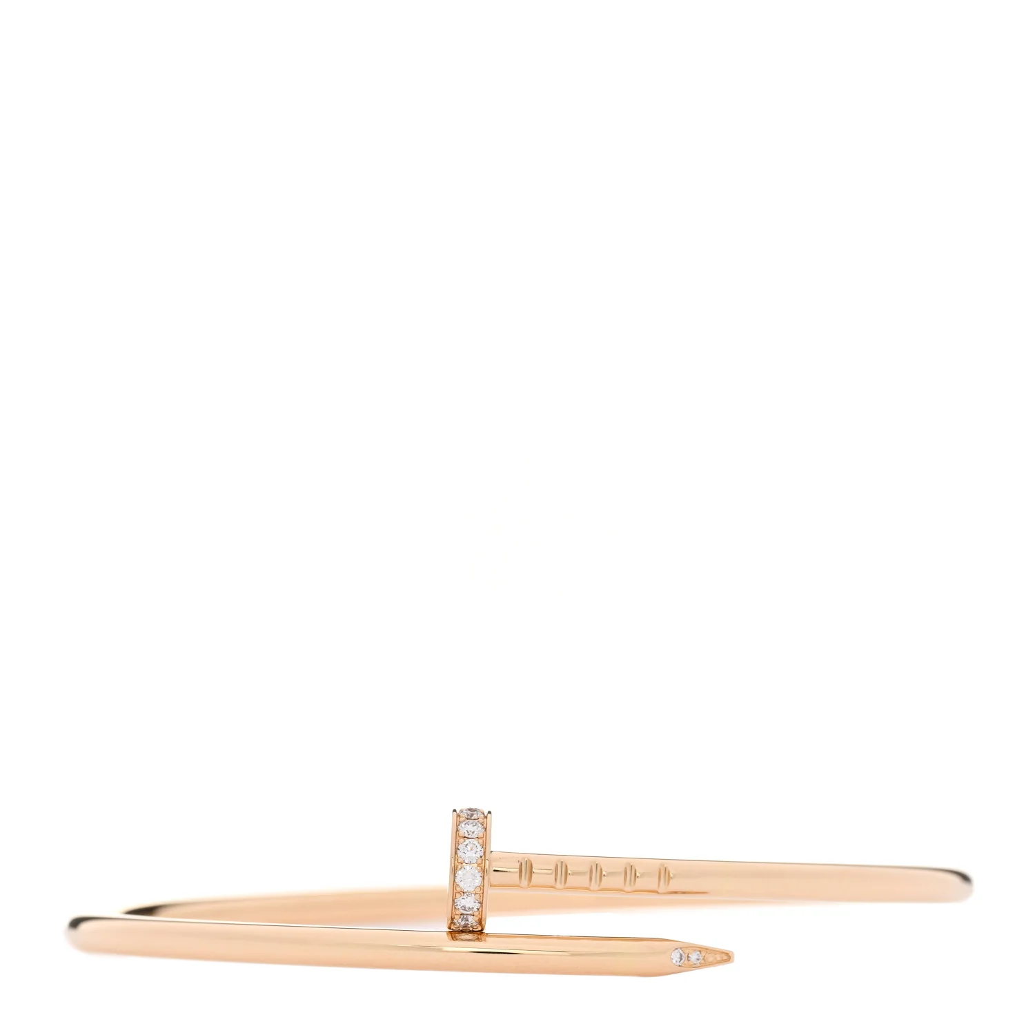 18K Yellow Gold Diamond Small Juste Un Clou Bracelet 15
