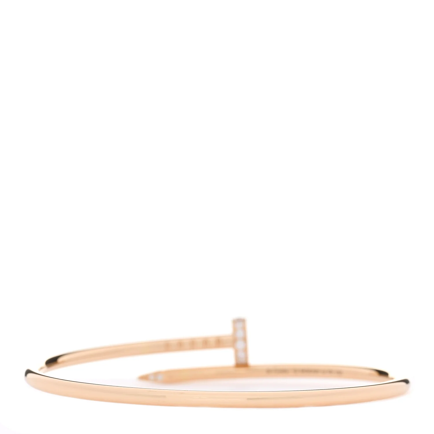 18K Yellow Gold Diamond Small Juste Un Clou Bracelet 15 - Image 2