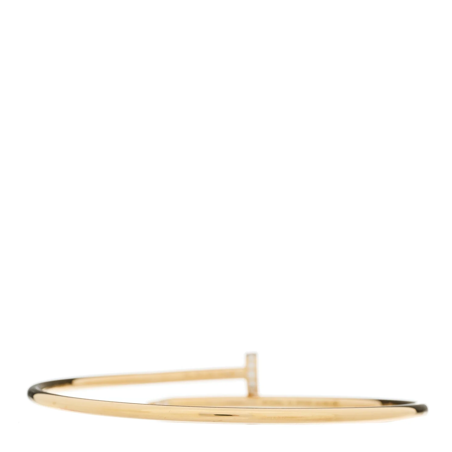 18K Yellow Gold Diamond Small Juste Un Clou Bracelet 18 - Image 3