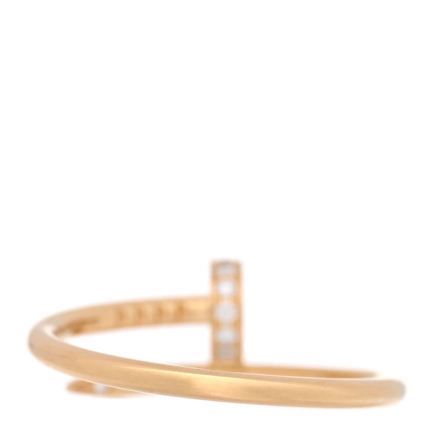 18K Yellow Gold Diamond Small Juste Un Clou Ring 52 6 - Image 3