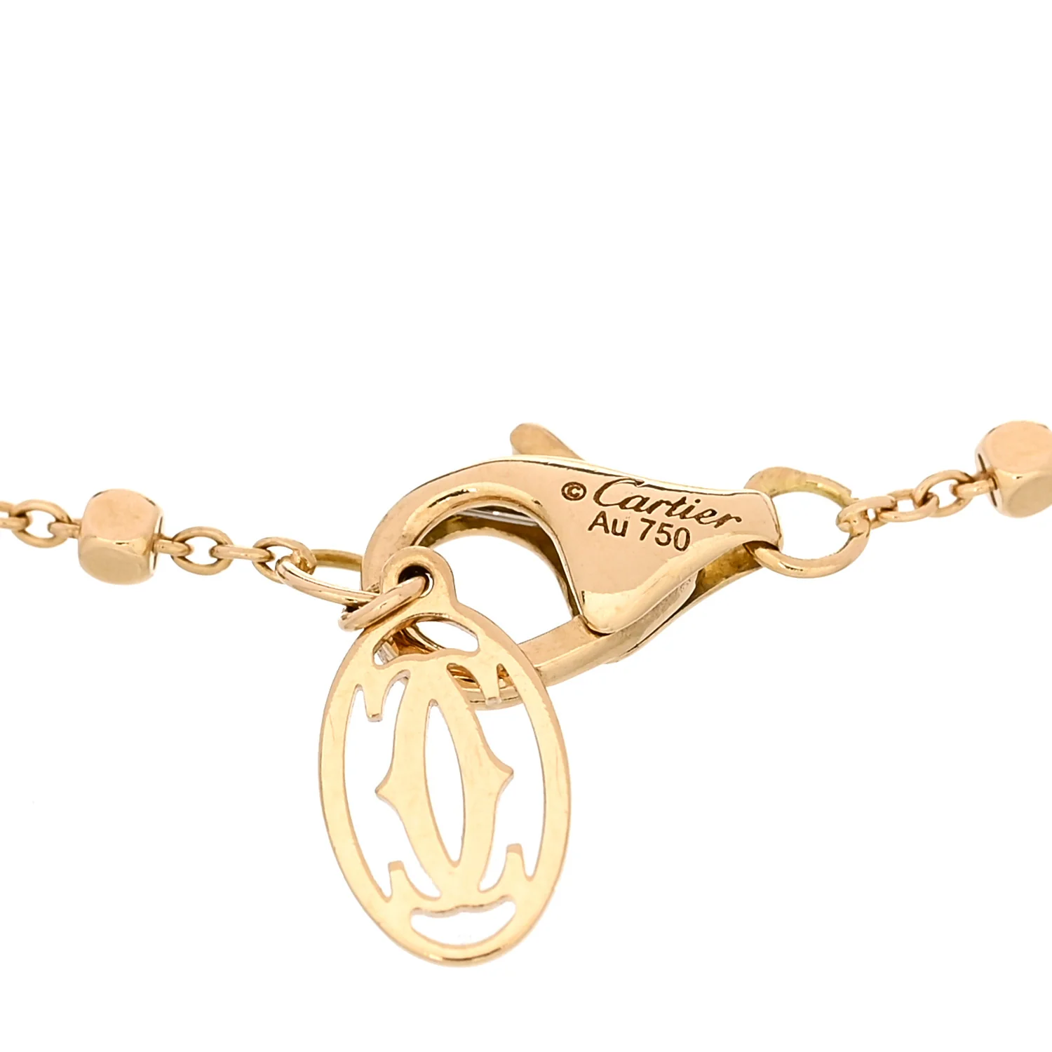 18K Yellow Gold Diamond Tsavorite Black Lacquer Panthere De Cartier Chain Bracelet - Image 3