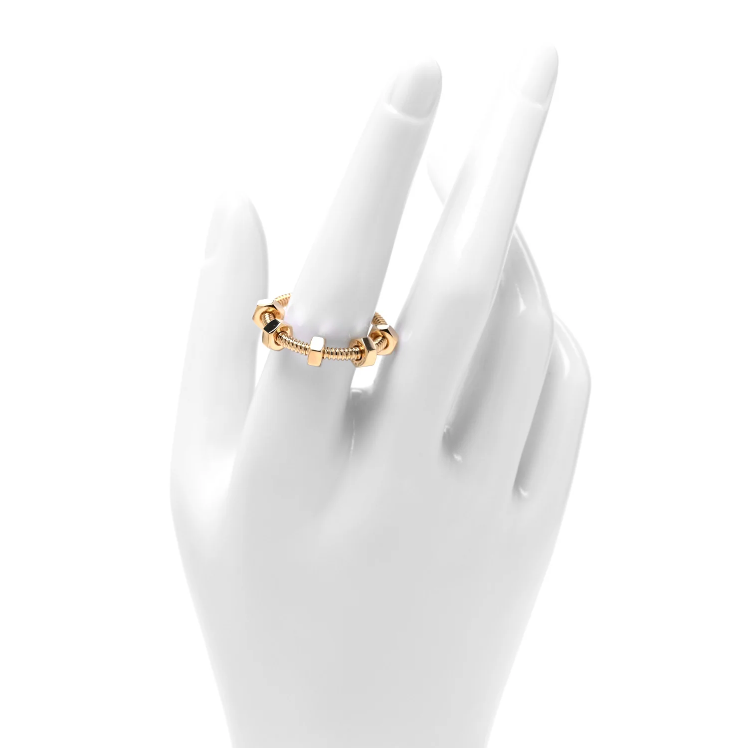 18K Yellow Gold Ecrou de Cartier Ring 58 8.25 - Image 2