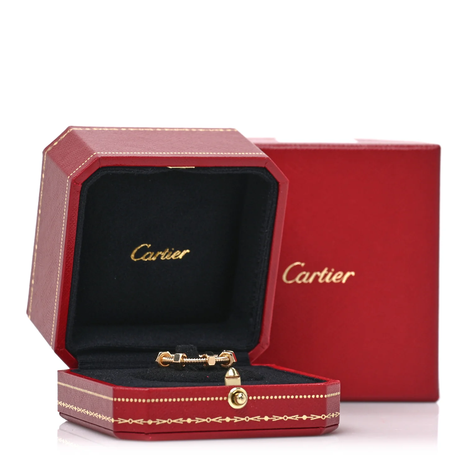 18K Yellow Gold Ecrou de Cartier Ring 58 8.25 - Image 5