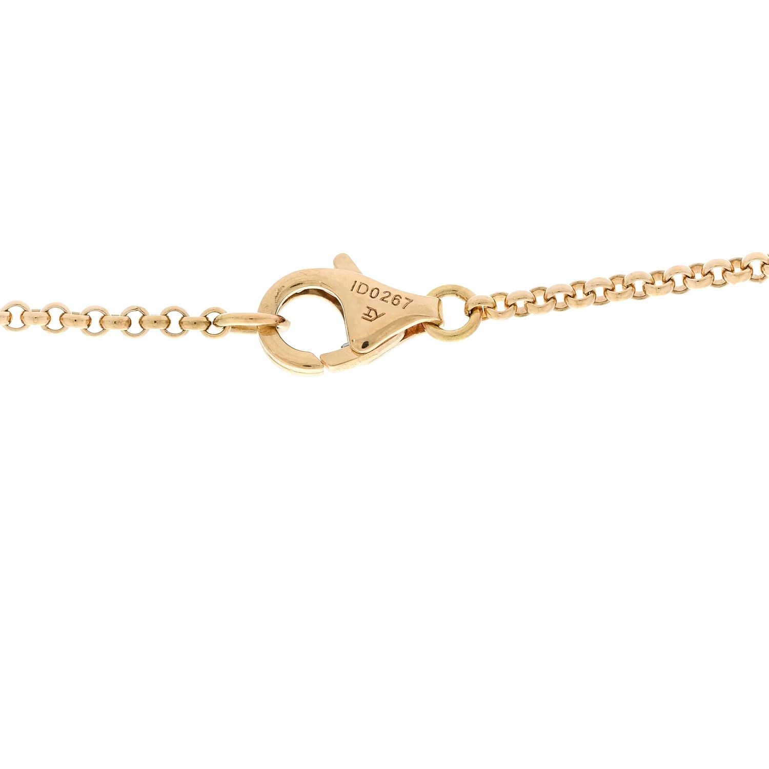 18K Yellow Gold Entrelaces Pendant Necklace - Image 4
