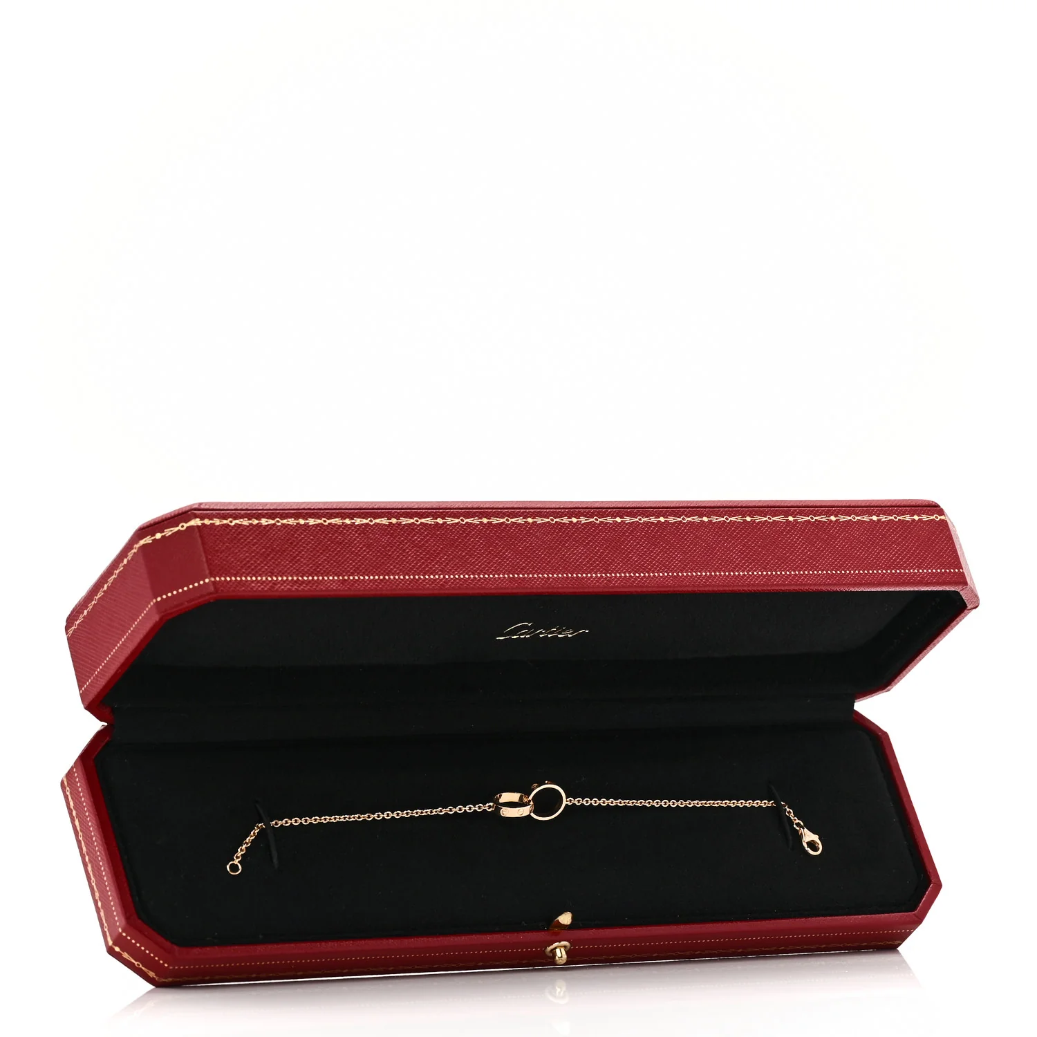 18K Yellow Gold Interlocking LOVE Bracelet - Image 5