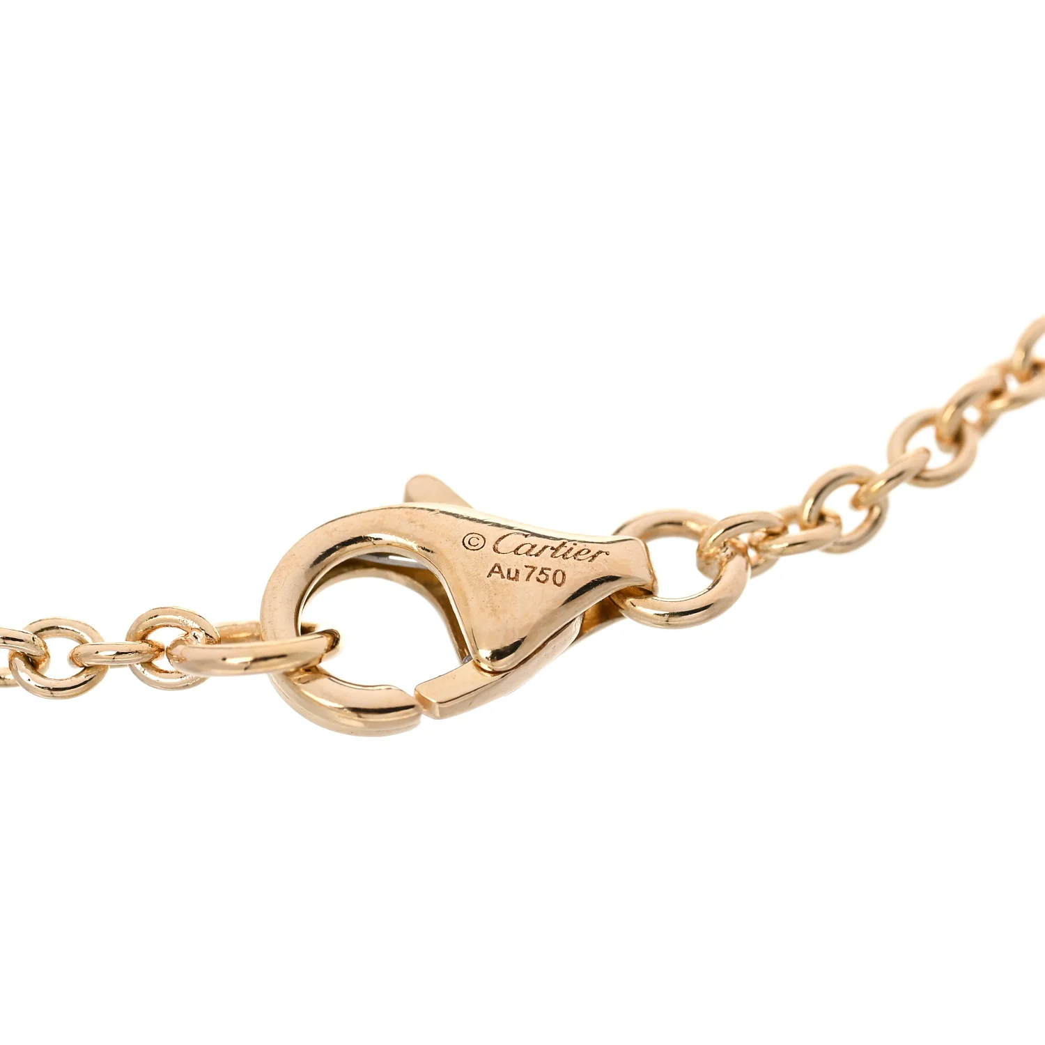 18K Yellow Gold Interlocking LOVE Bracelet - Image 4