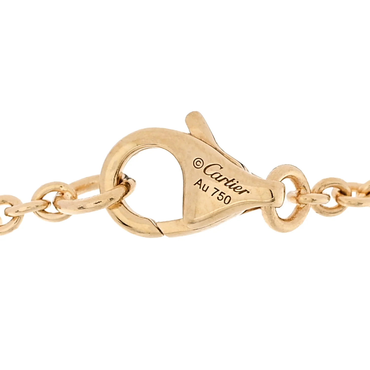 18K Yellow Gold Interlocking LOVE Bracelet - Image 3
