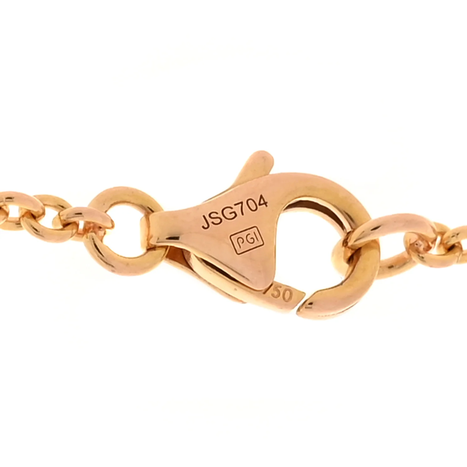 18K Yellow Gold Interlocking LOVE Necklace - Image 5