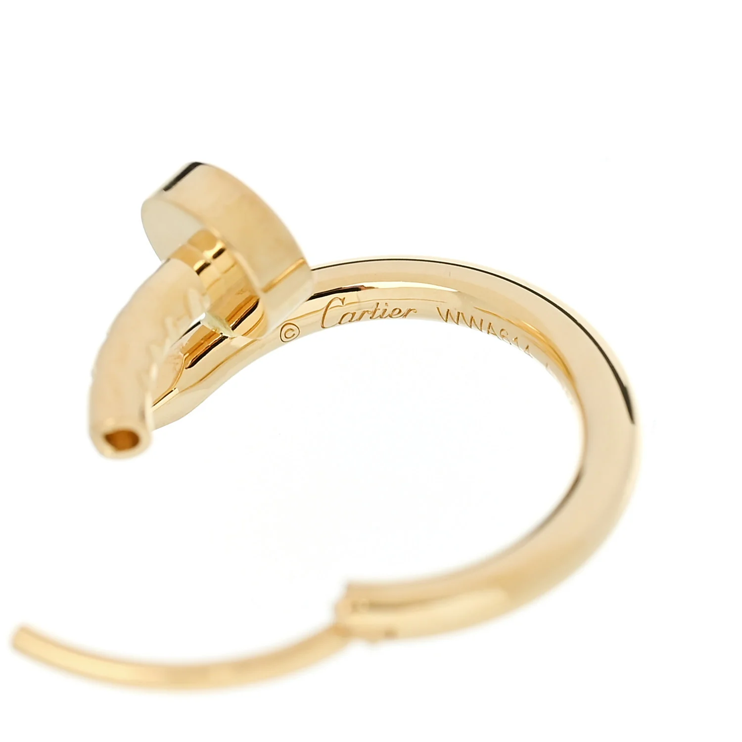 18K Yellow Gold Juste Un Clou Single Hoop Earring - Image 4