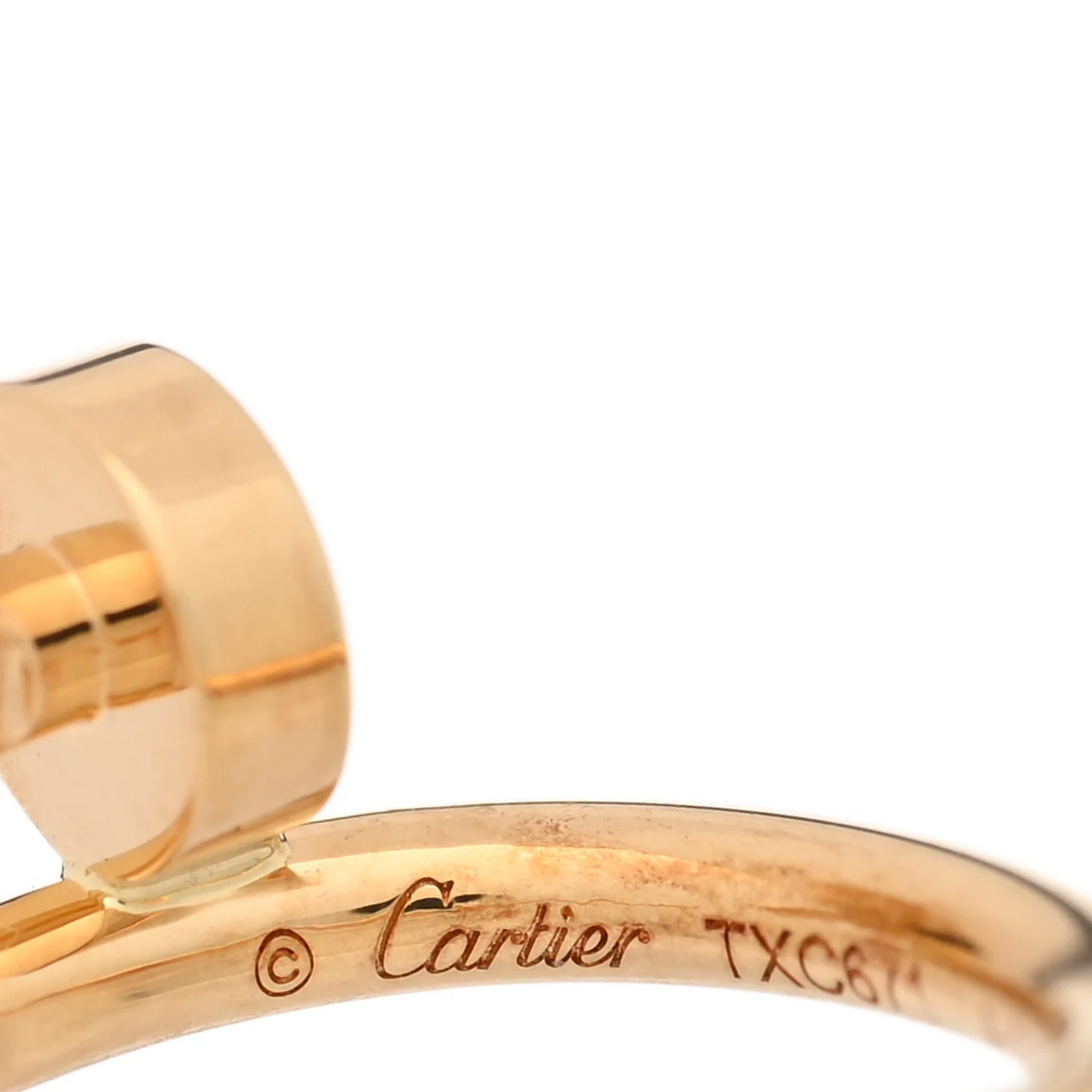 18K Yellow Gold Juste Un Clou Single Hoop Earring - Image 4