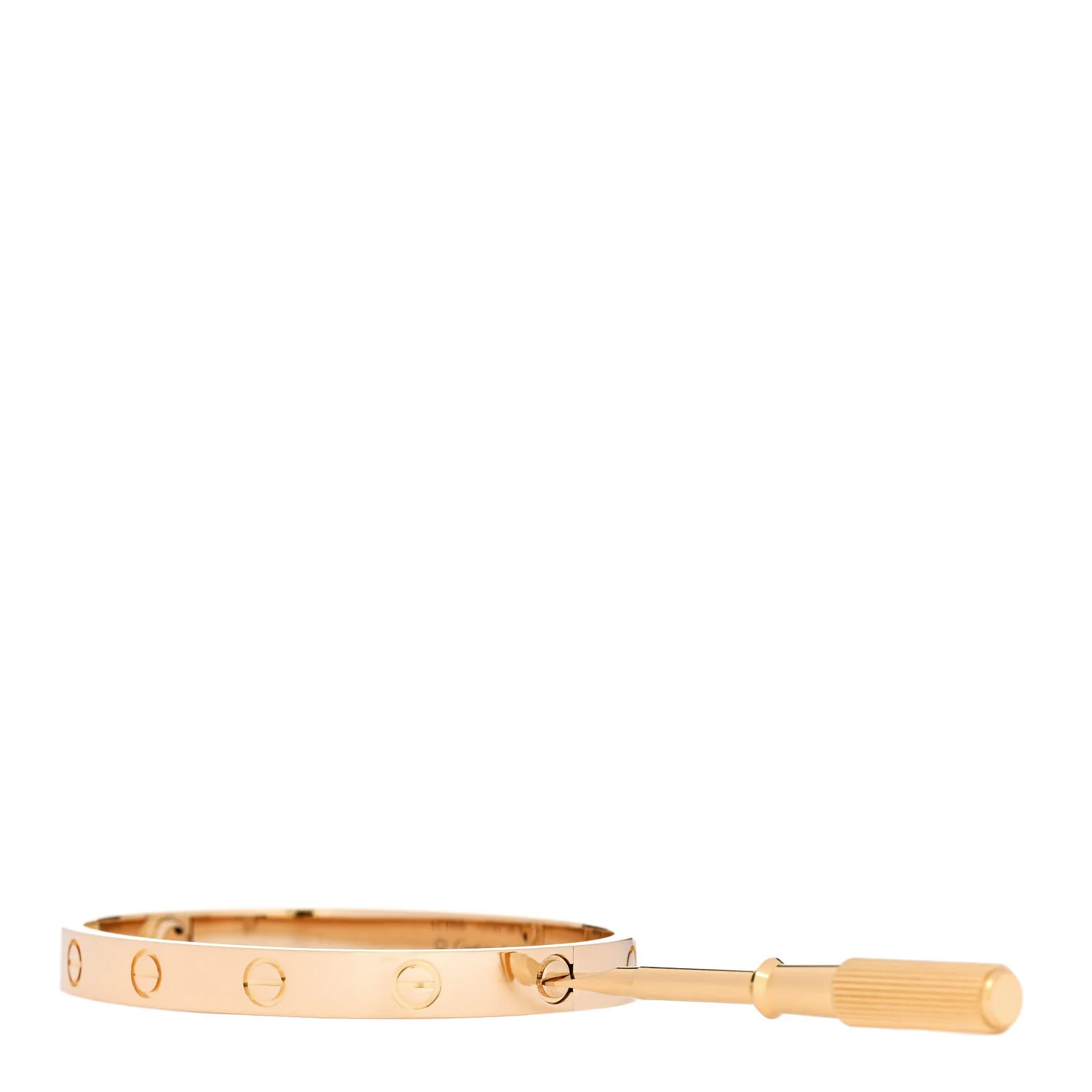18K Yellow Gold LOVE Bracelet 16 - Image 3